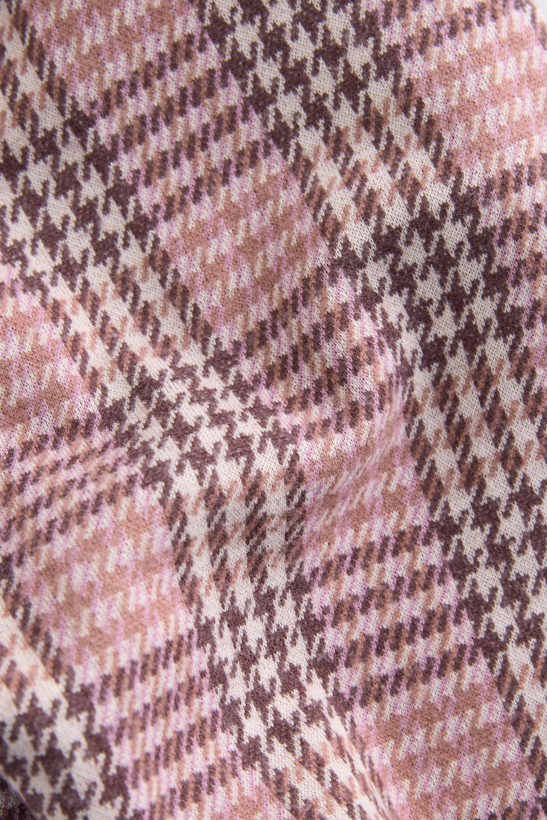 Pink Check Textured Podgey Trousers (3mths-7yrs)