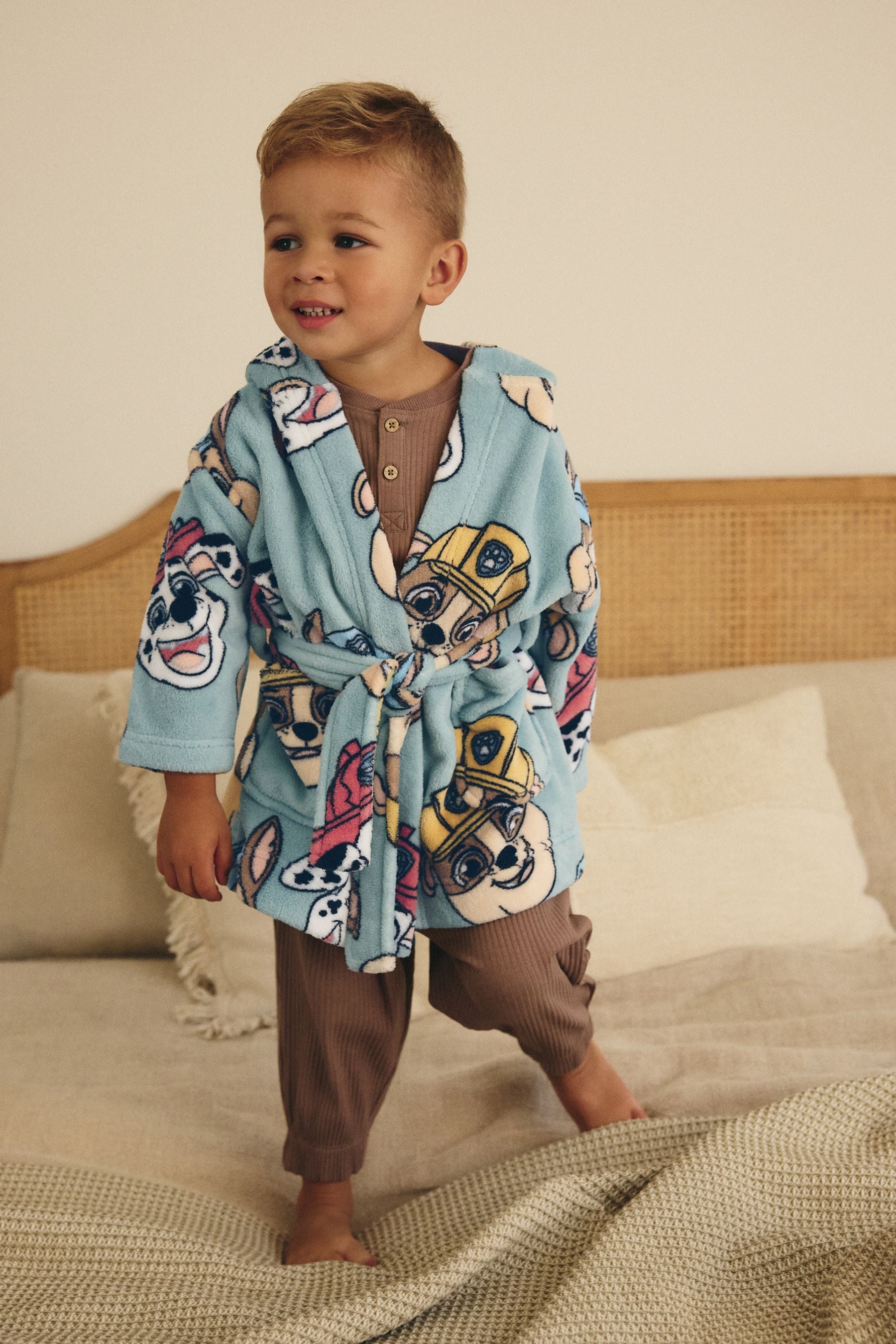 Multi Bright Pawpatrol Fleece Dressing Gown (9mths-8yrs)