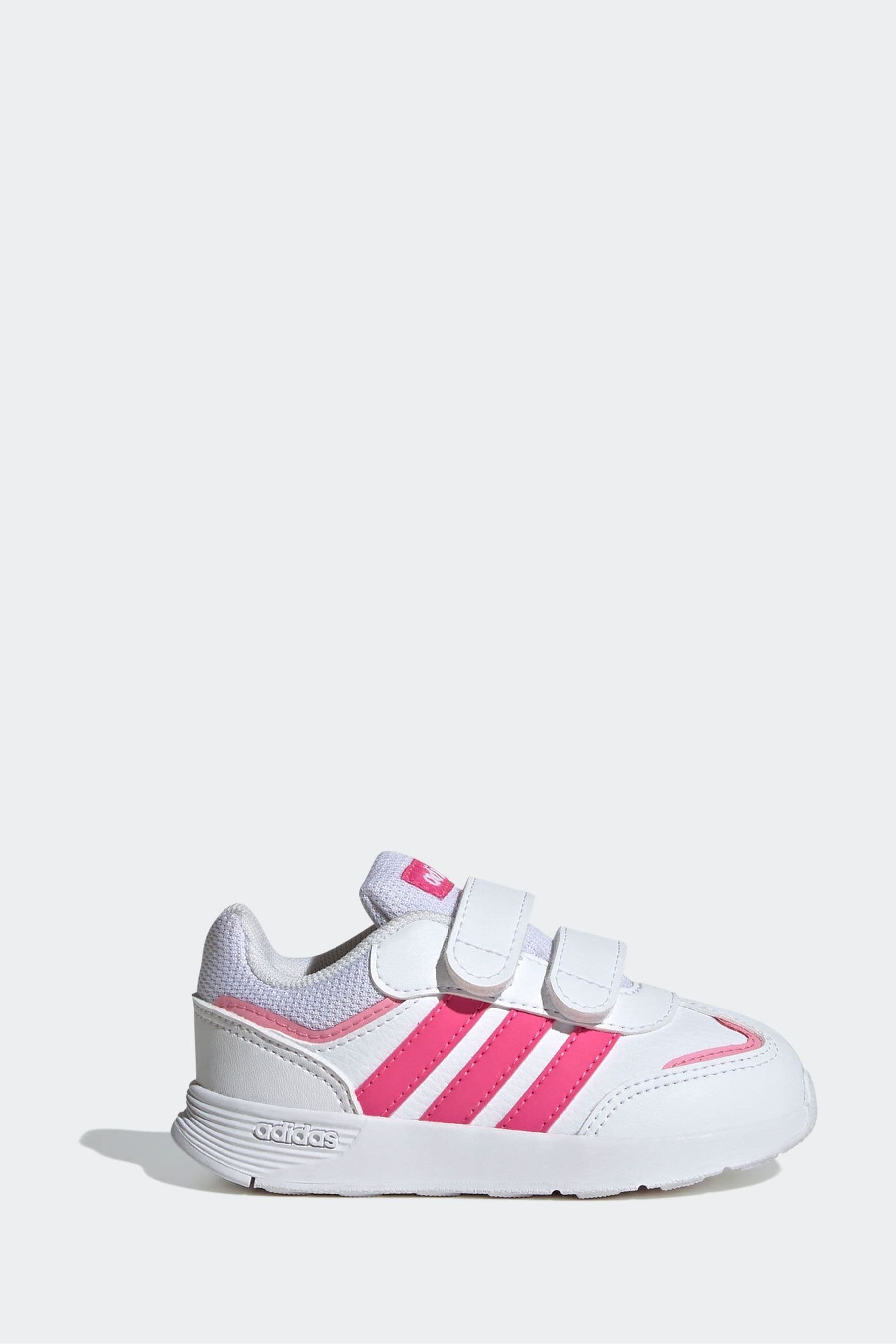 adidas Pink/White Kids Tensaur Switch Shoes