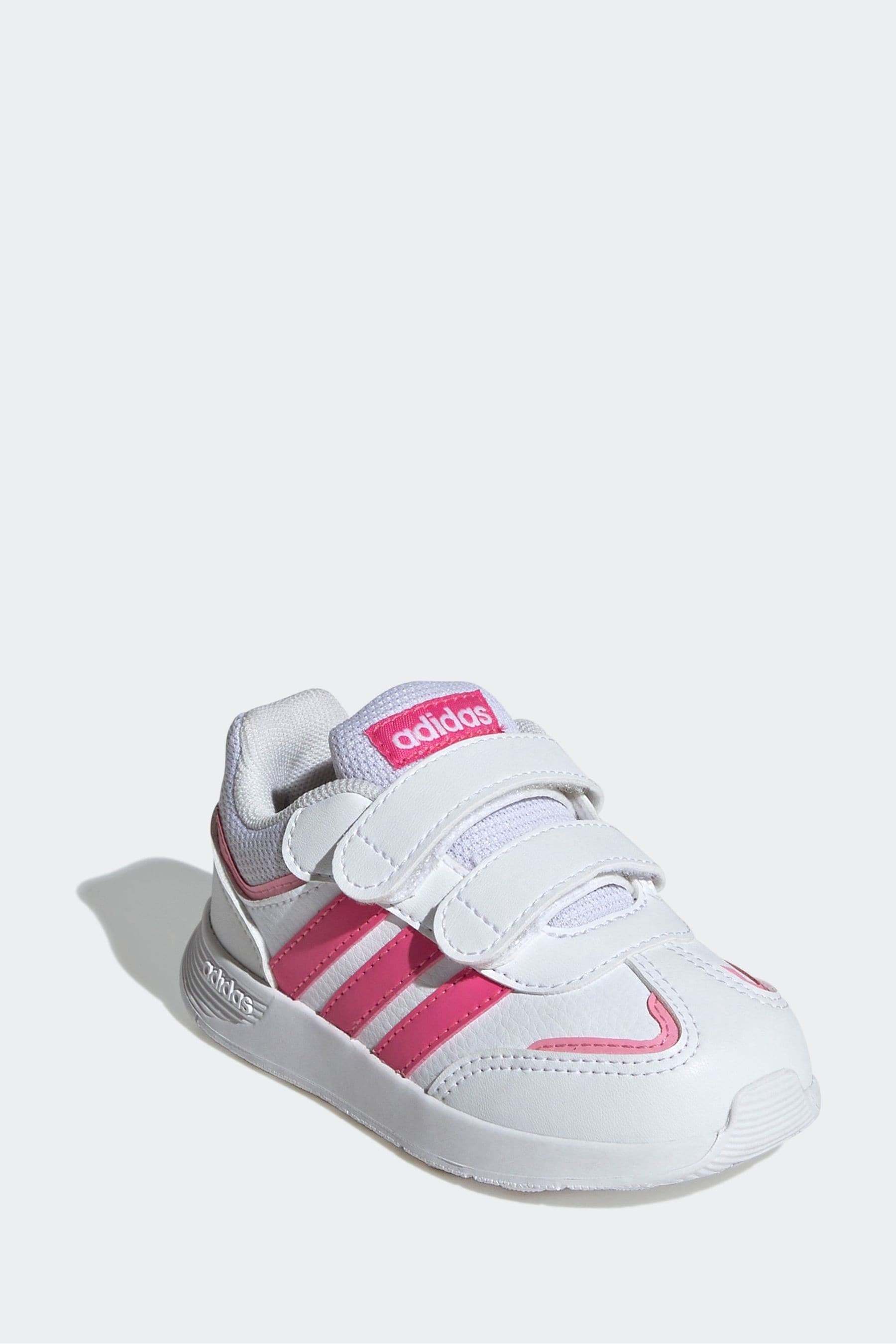 adidas Pink/White Kids Tensaur Switch Shoes