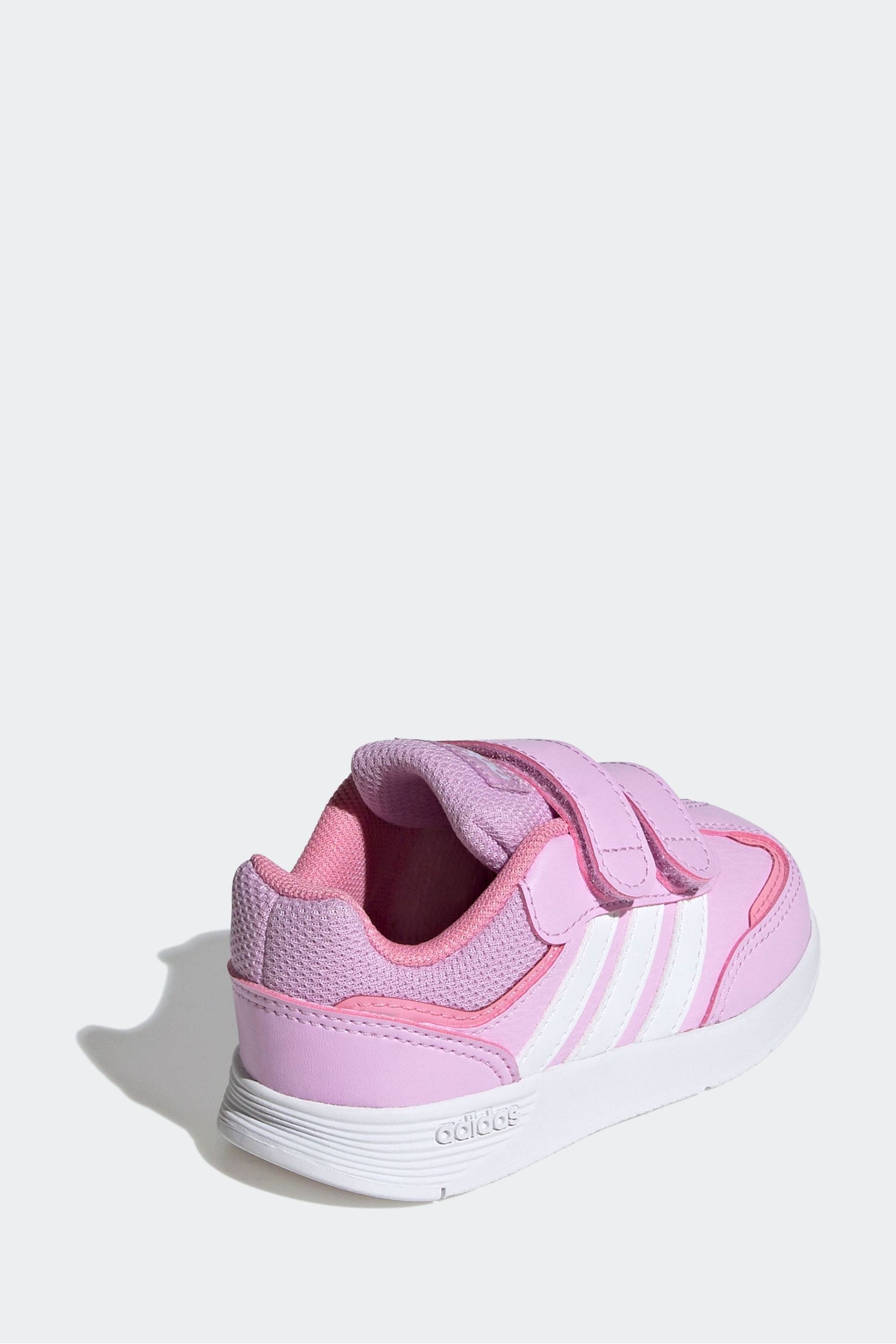 adidas White/Pink Kids Tensaur Switch Shoes