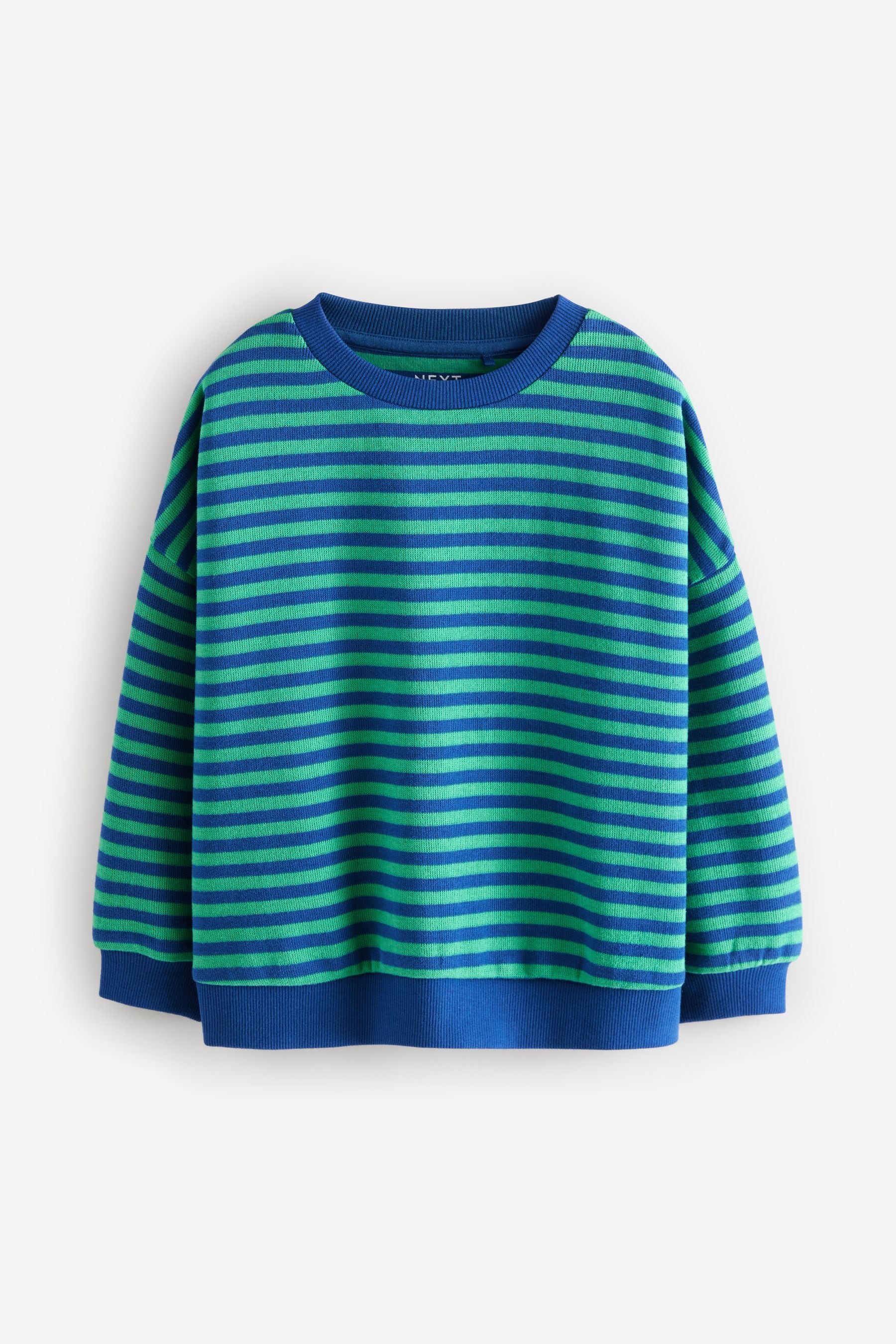 Blue Oversized Cosy Rib Sweatshirt (3-16yrs)