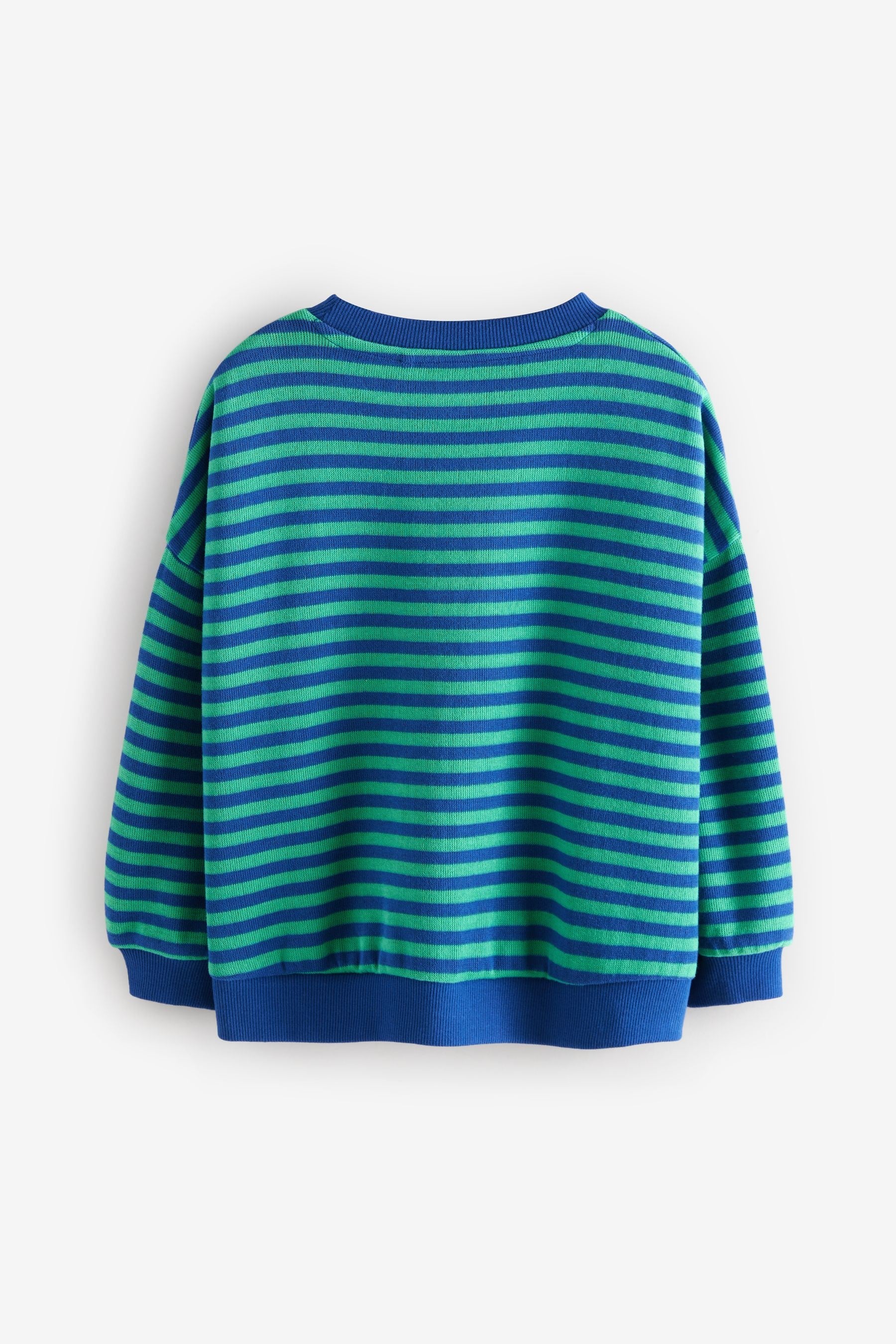 Blue Oversized Cosy Rib Sweatshirt (3-16yrs)