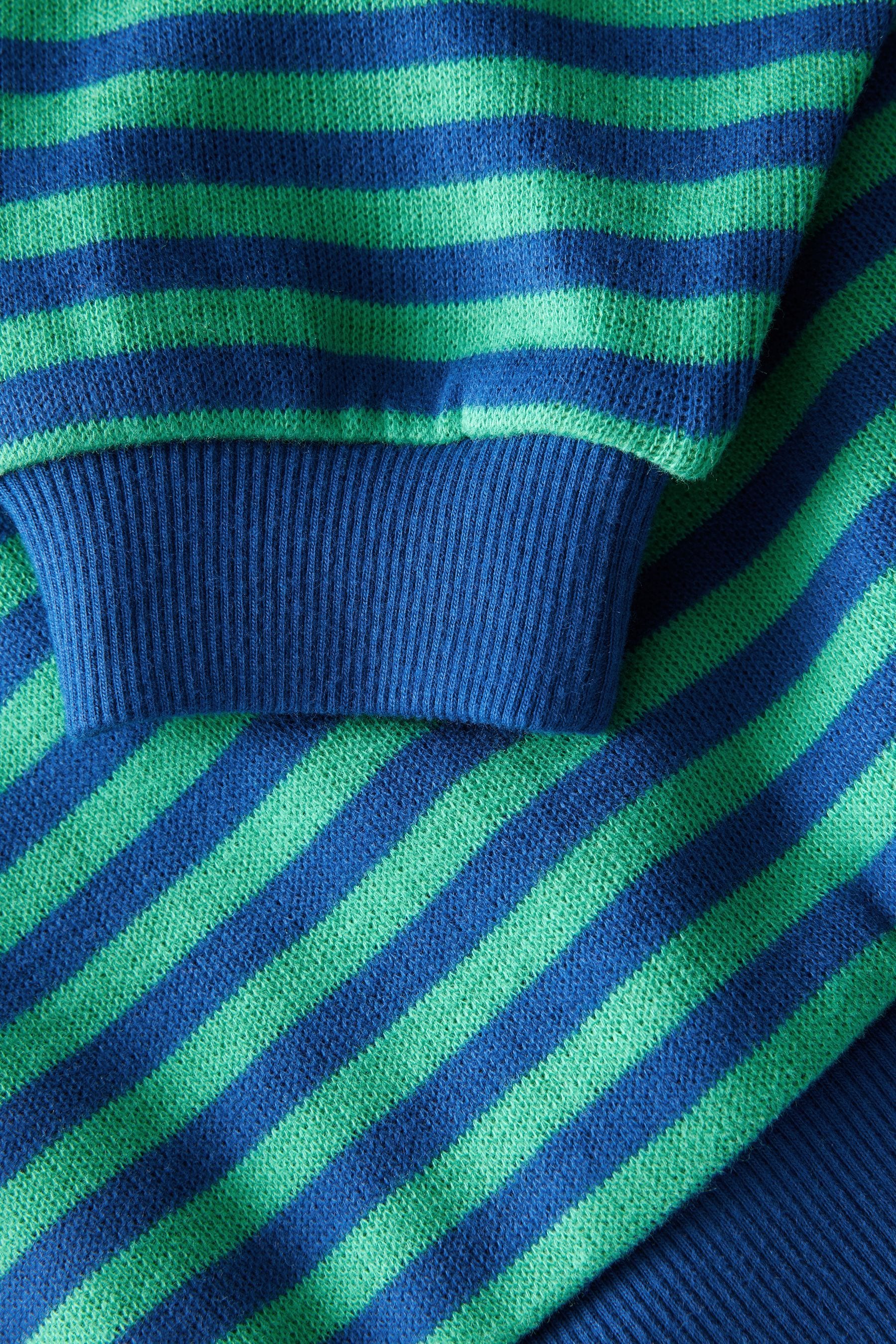 Blue Oversized Cosy Rib Sweatshirt (3-16yrs)