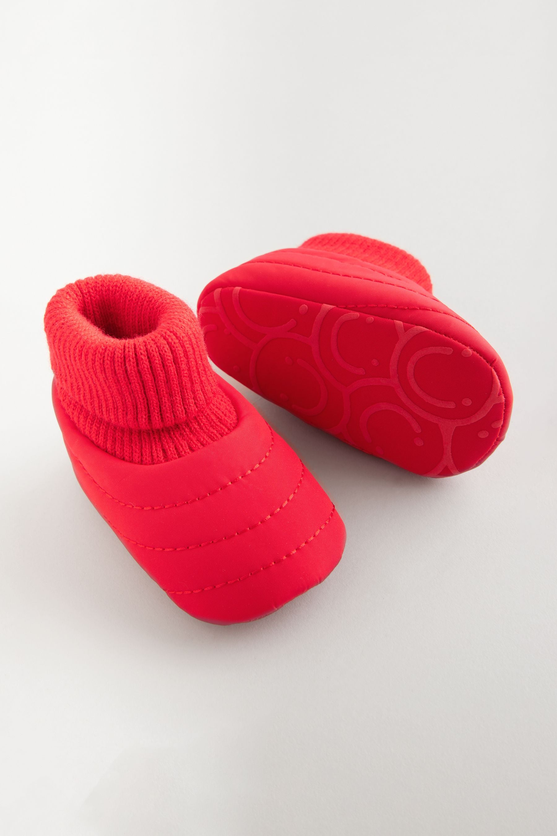 Red Baby Quilted Snow Boots (0-24mths)