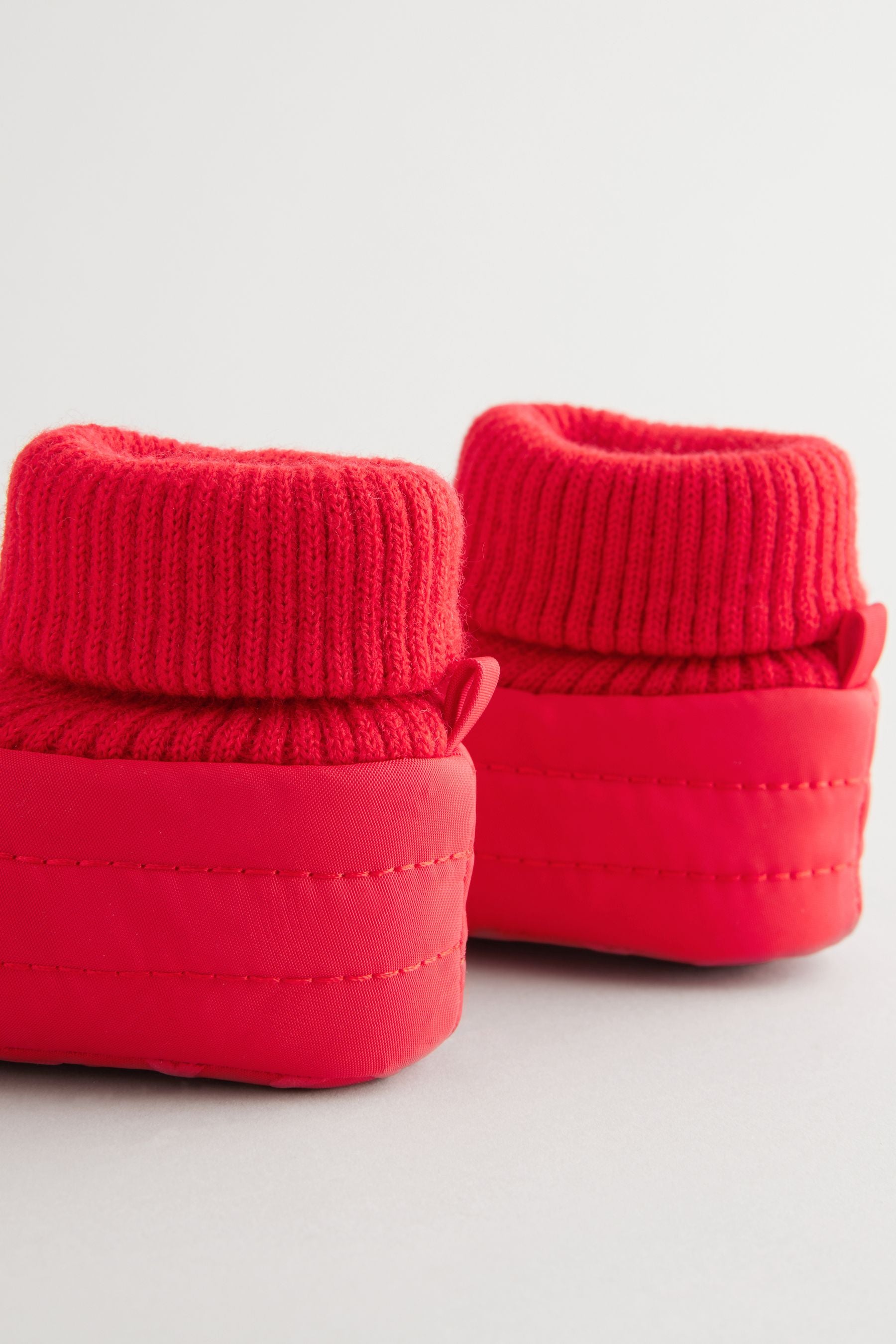 Red Baby Quilted Snow Boots (0-24mths)