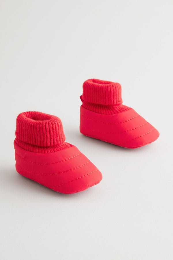 Red Baby Quilted Snow Boots (0-24mths)