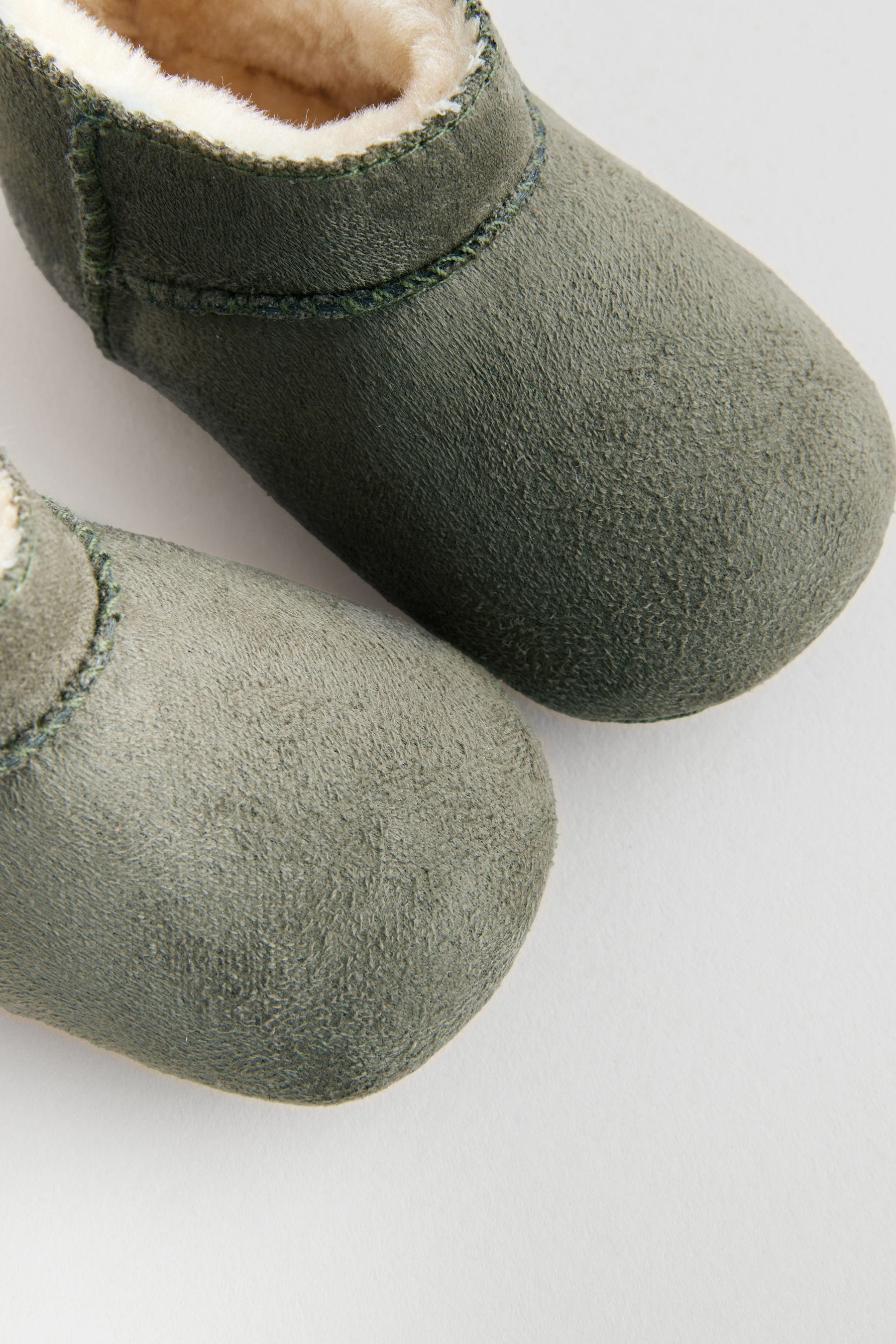 Green Warm Lined Baby Boots (0-2mths)