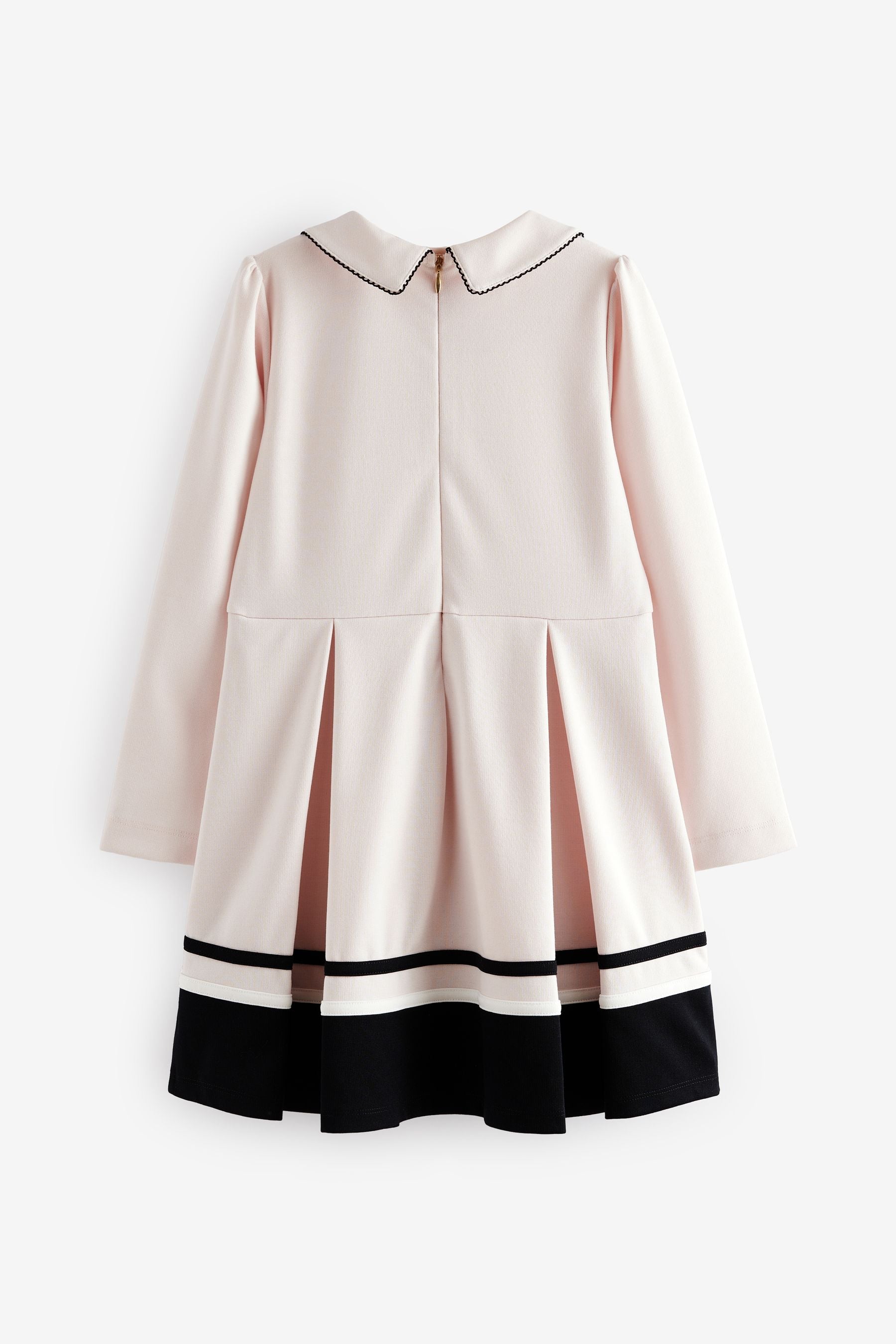 Baker by Ted Baker Cream Panel Hem Ponte Dress