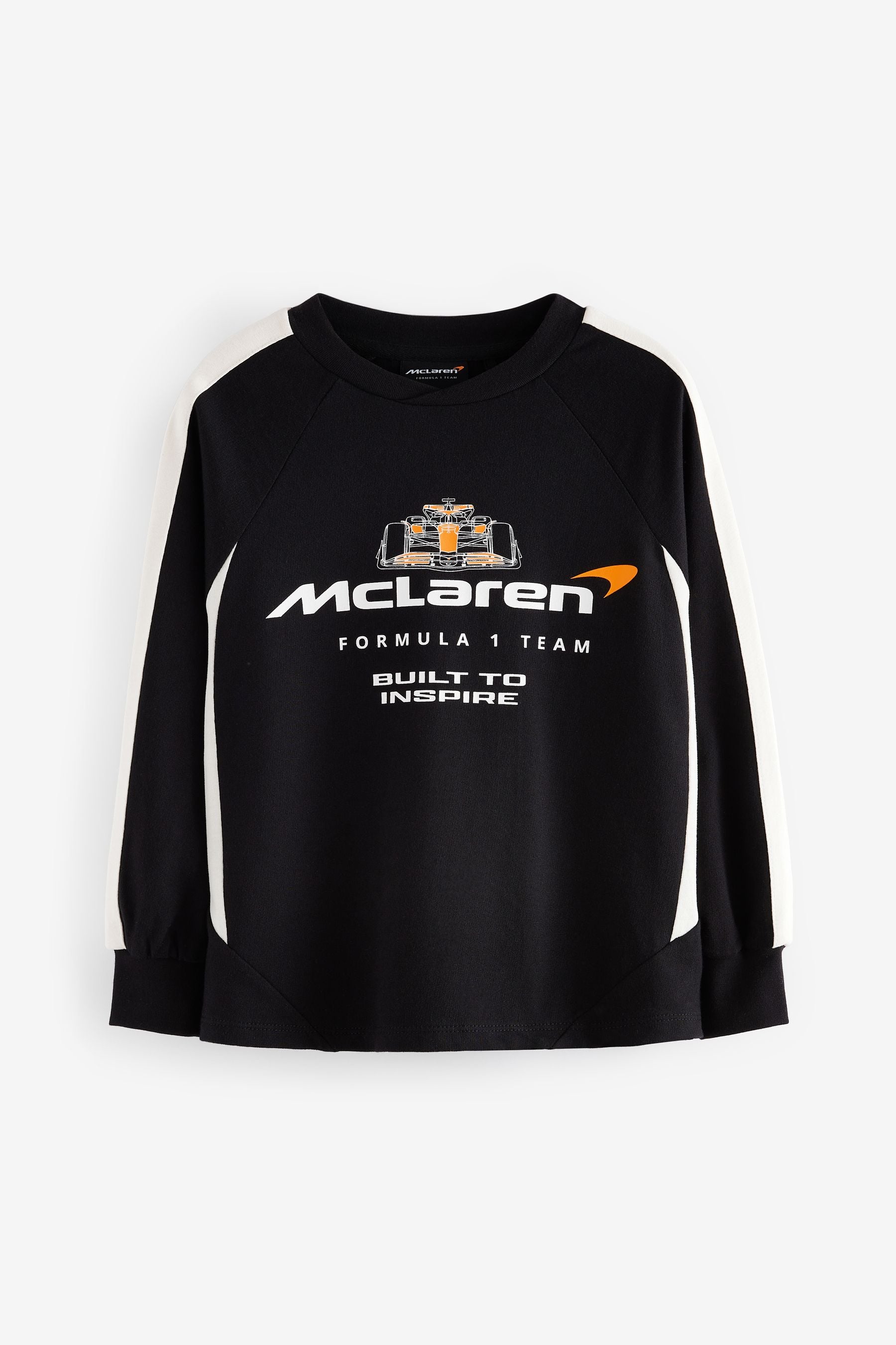 Black Mclaren Long Sleeve 100% Cotton Sweatshirt (3-16yrs)