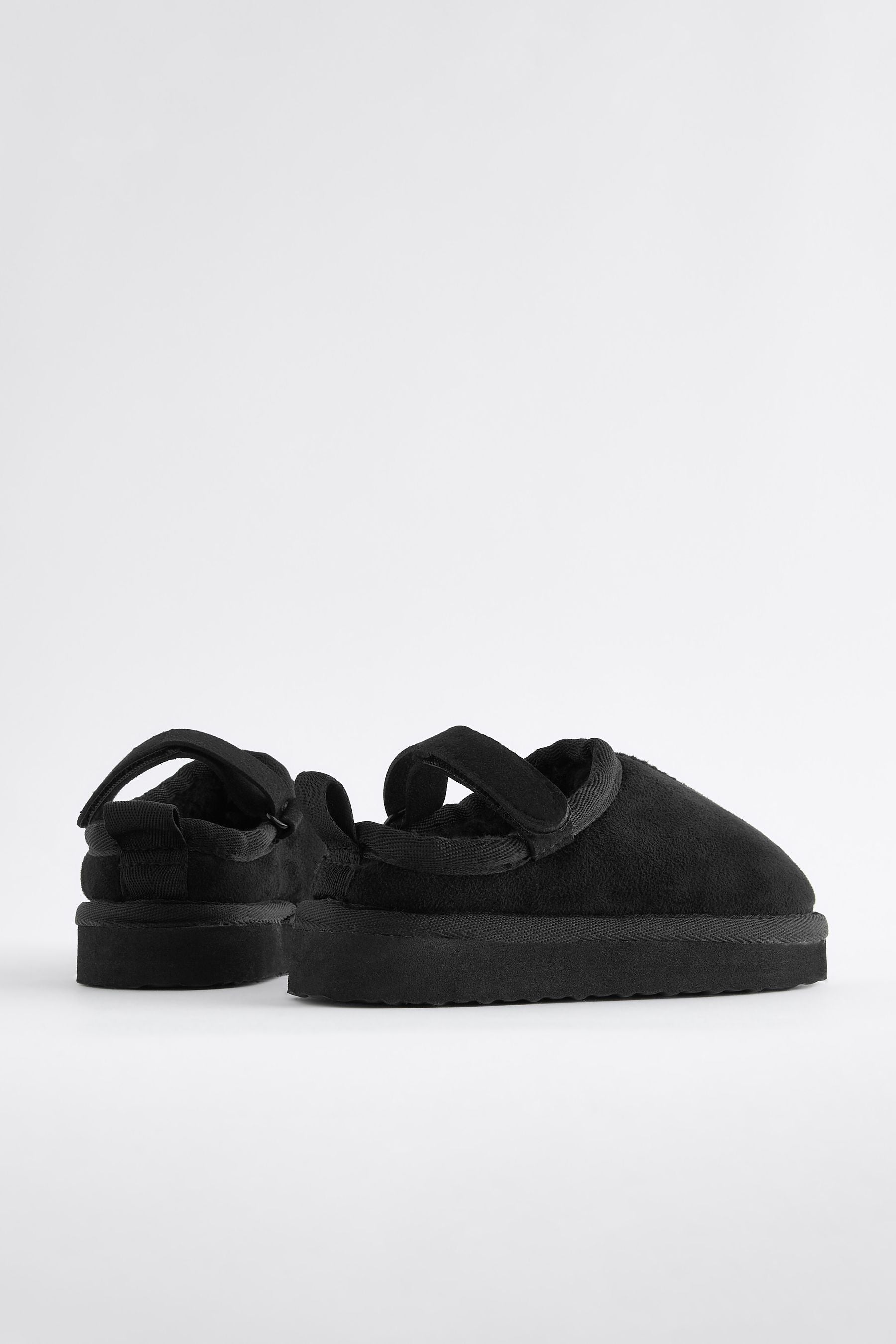 Black Cosy Slipper Mules