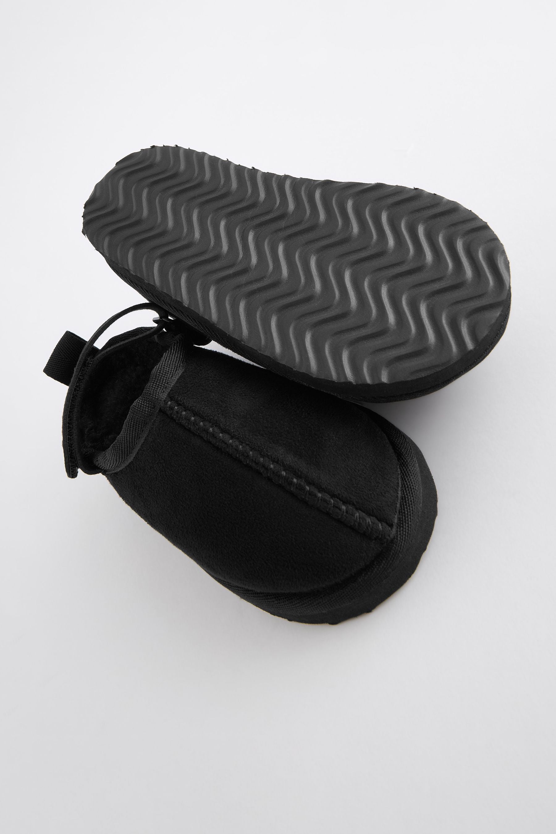 Black Cosy Slipper Mules