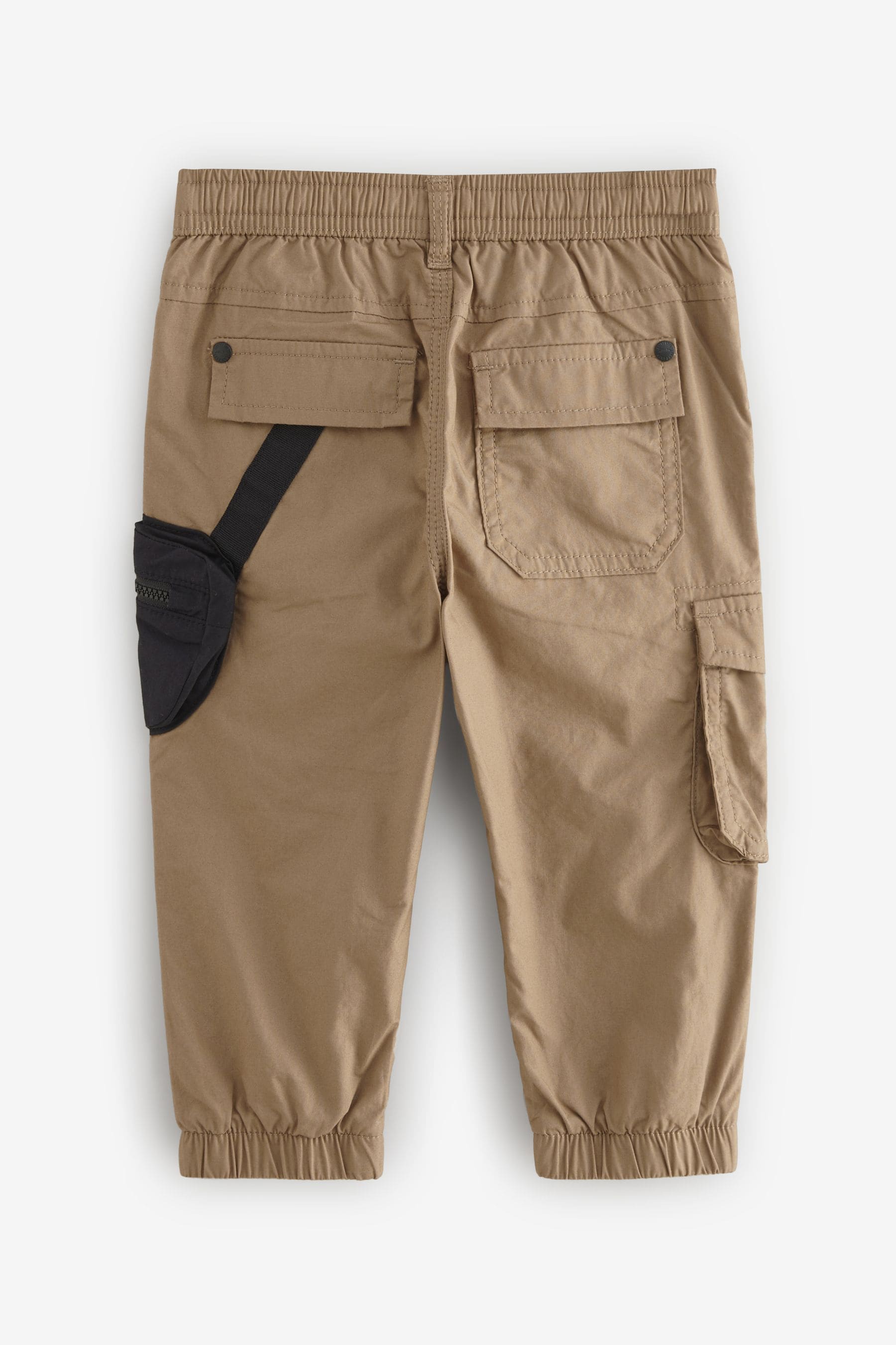 Tan Brown Bumbag Lined 100% Cotton Cargo Trousers (3mths-7yrs)