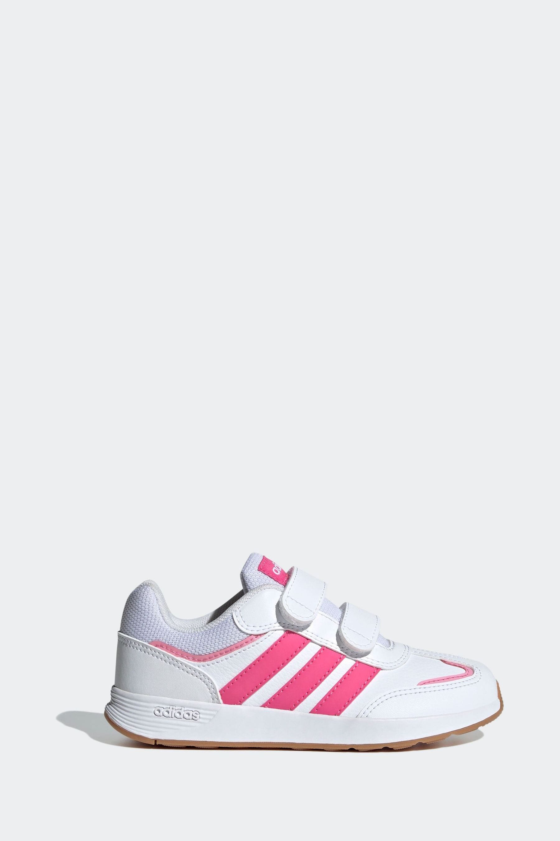 adidas Pink/White Kids Tensaur Switch Shoes