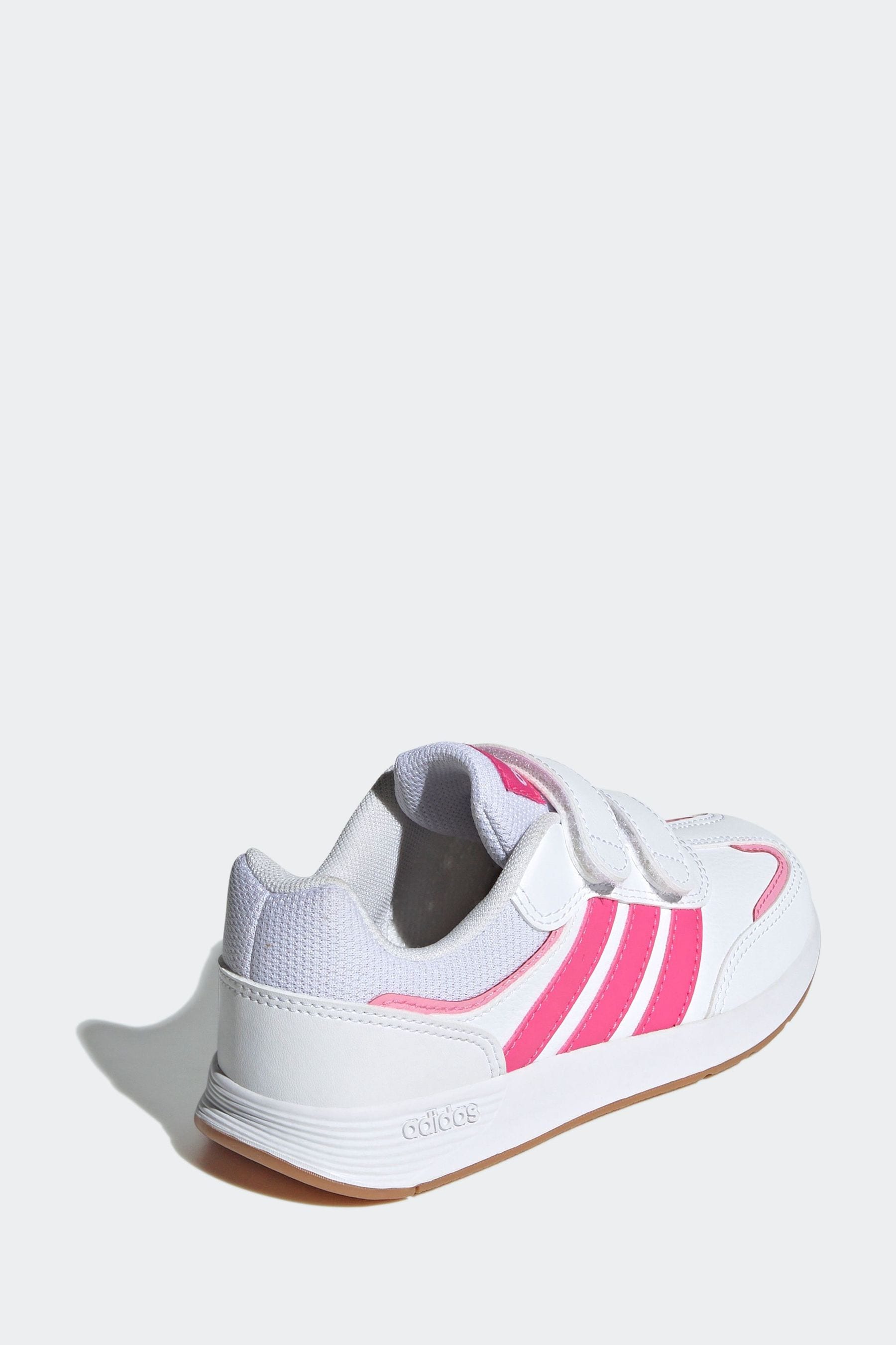 adidas Pink/White Kids Tensaur Switch Shoes