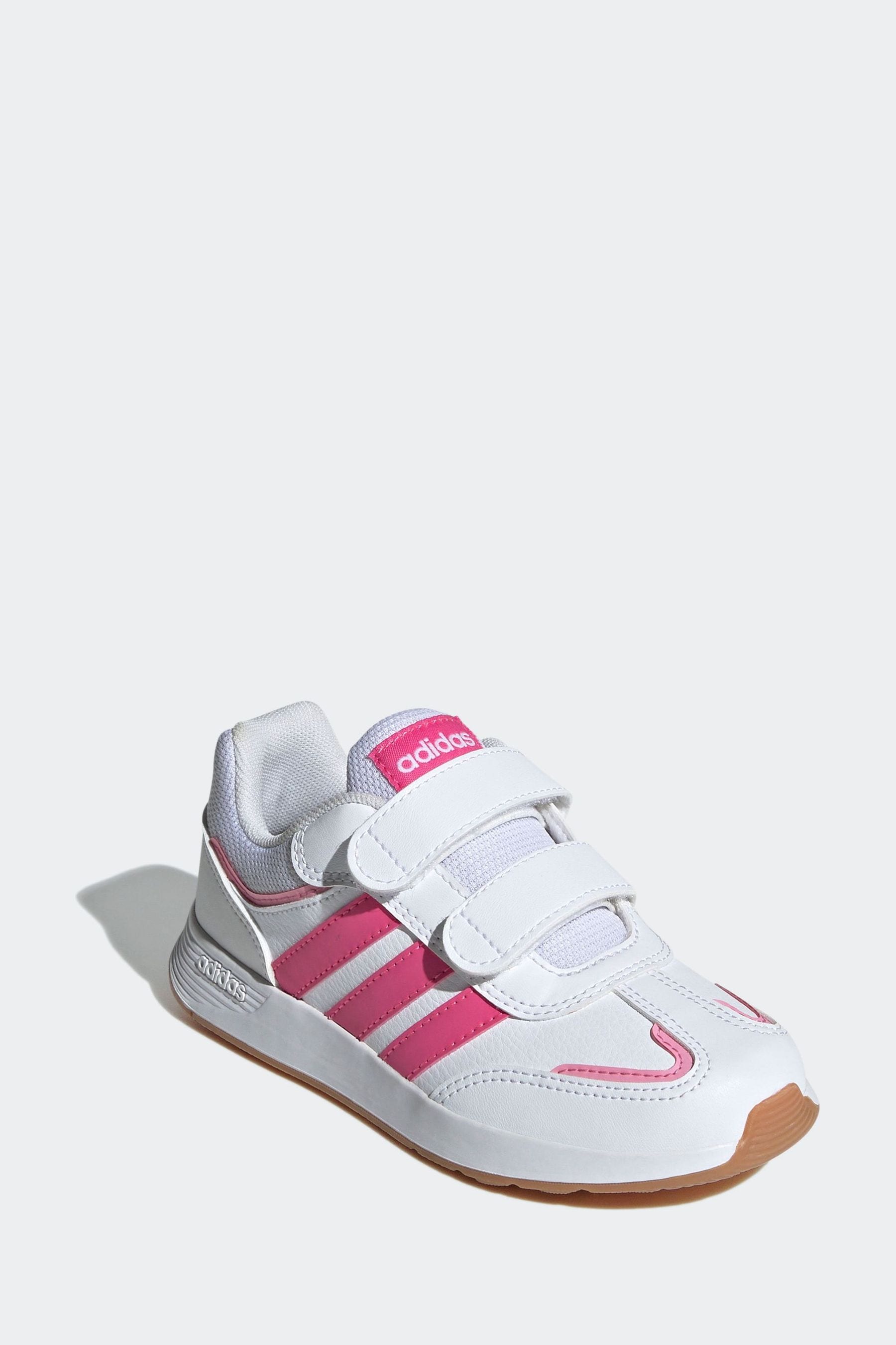 adidas Pink/White Kids Tensaur Switch Shoes