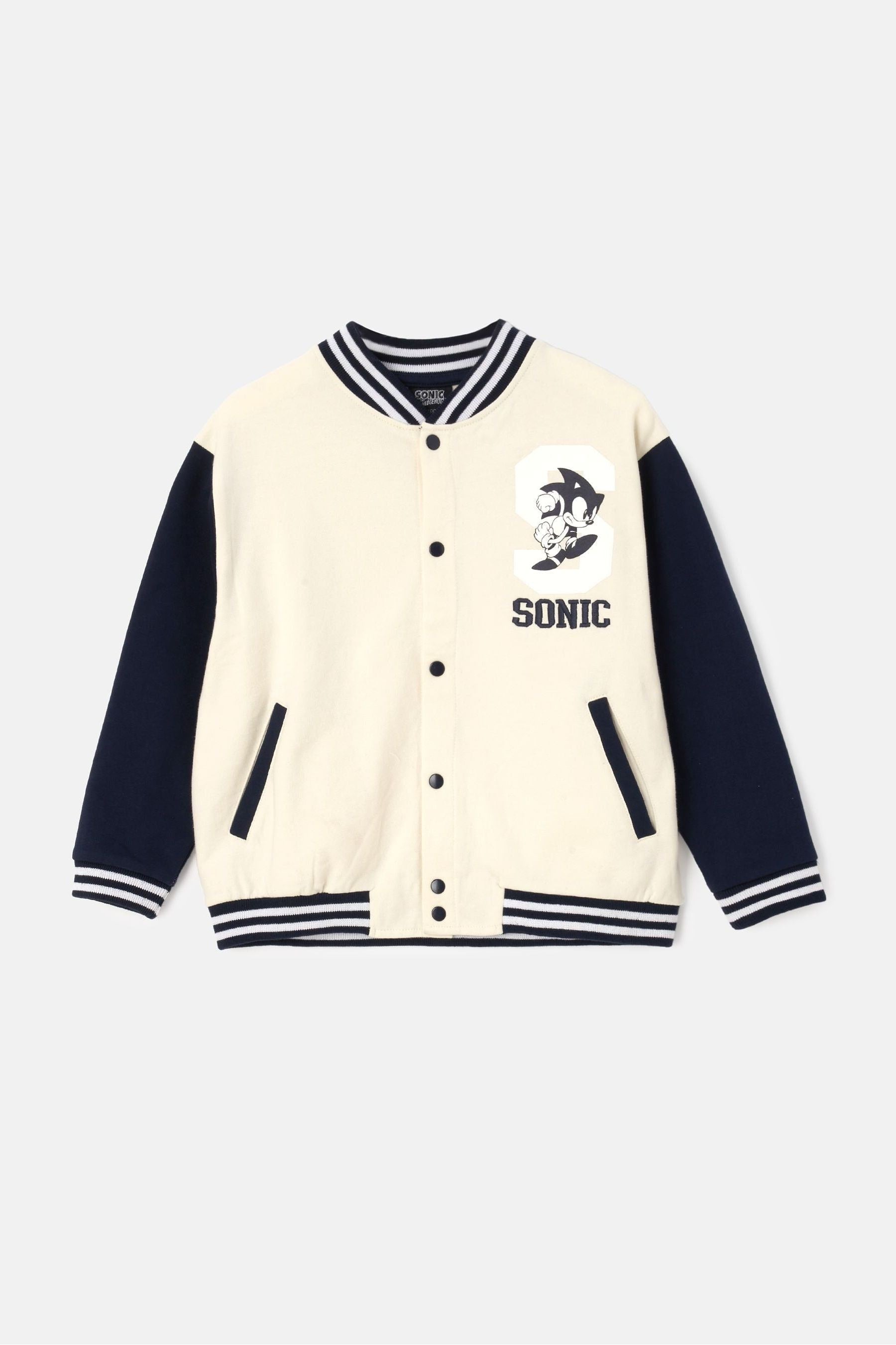 Cream Angel & Rocket Sonic Bomber Jacket