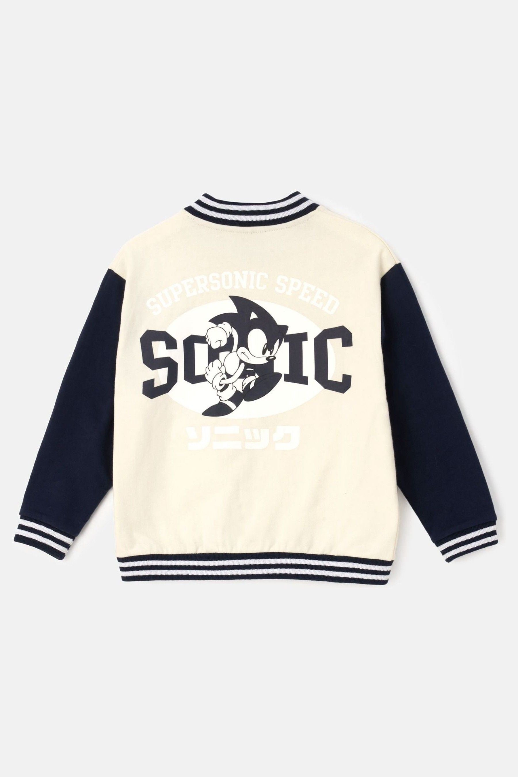 Cream Angel & Rocket Sonic Bomber Jacket