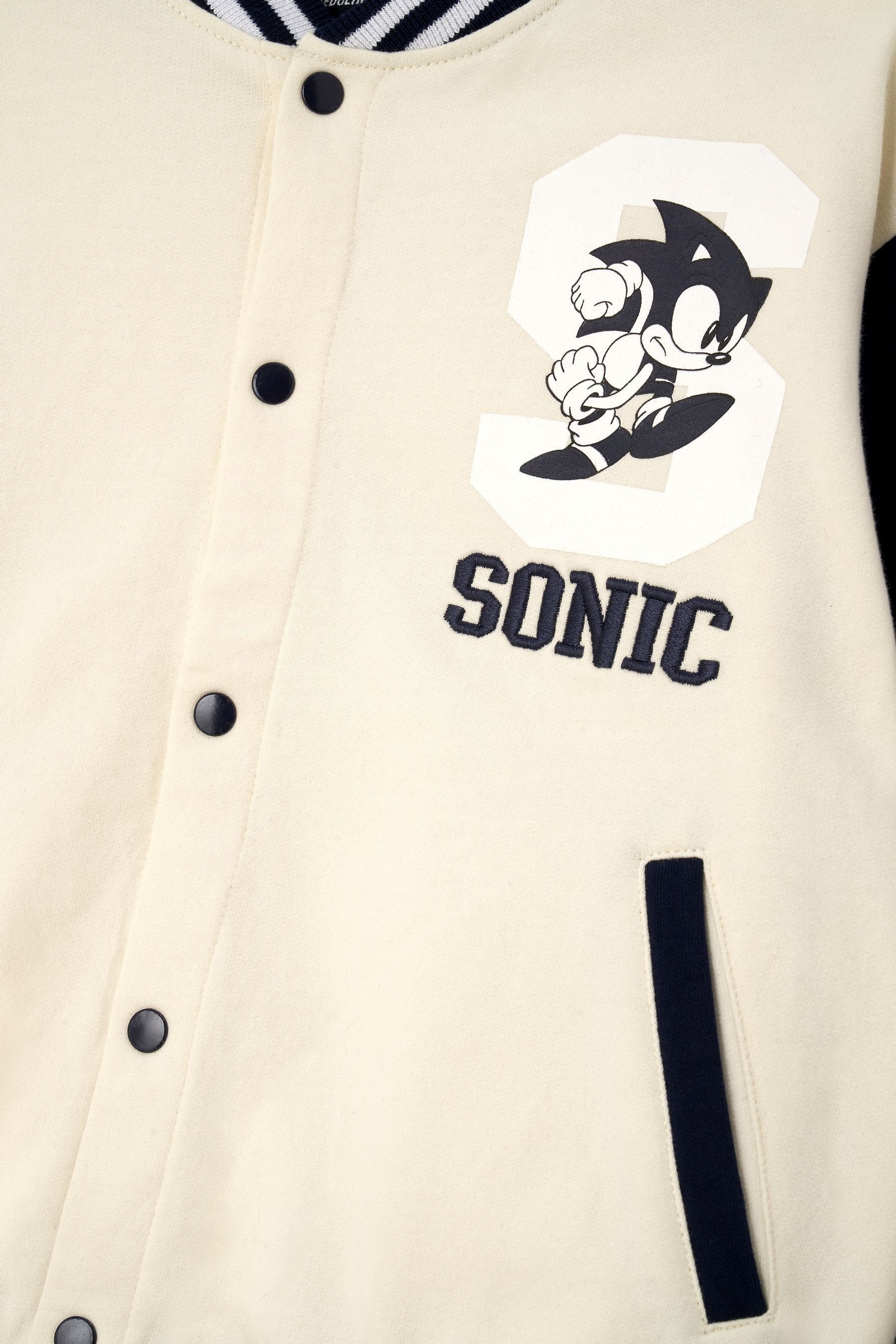 Cream Angel & Rocket Sonic Bomber Jacket