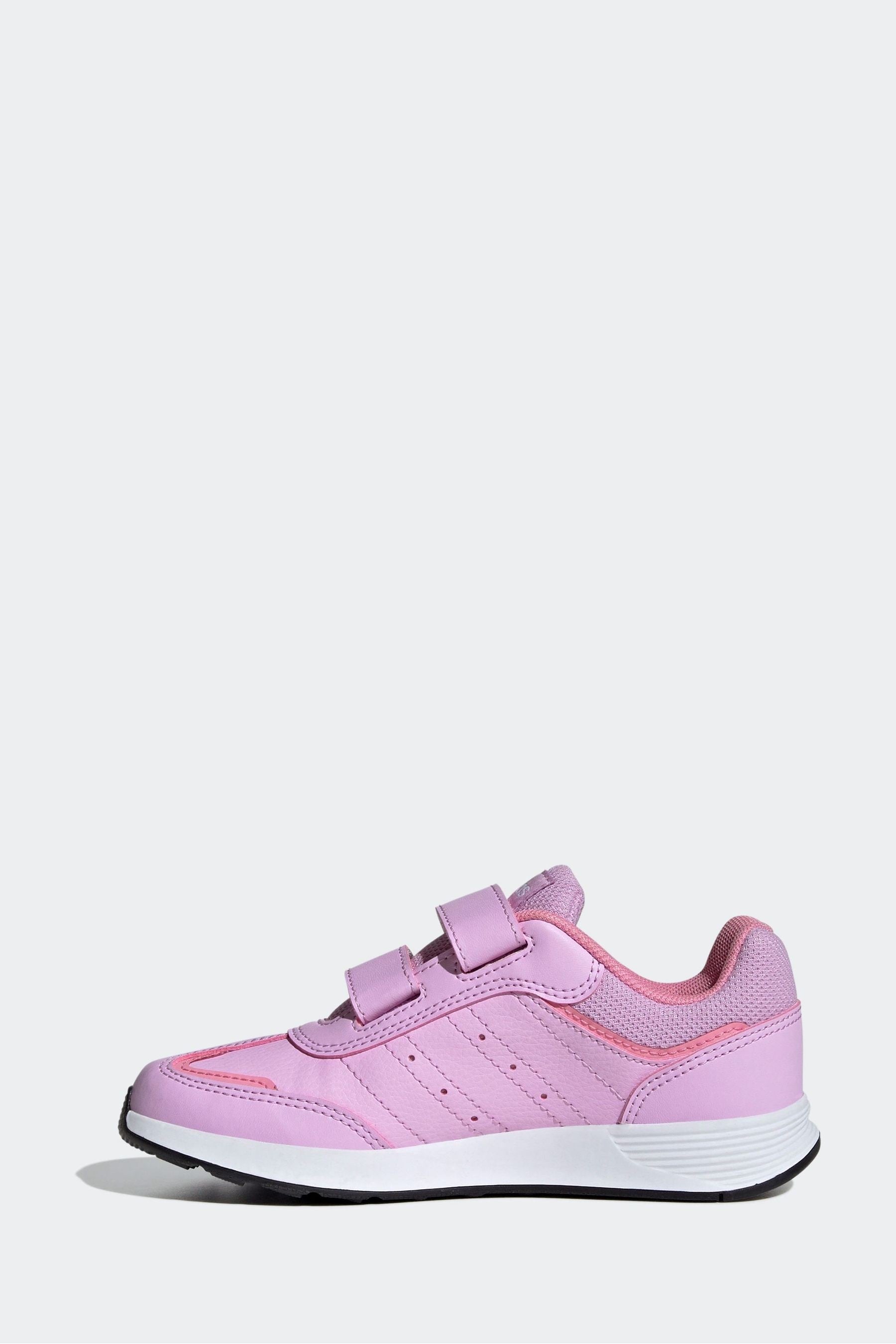 adidas White/Pink Kids Tensaur Switch Shoes