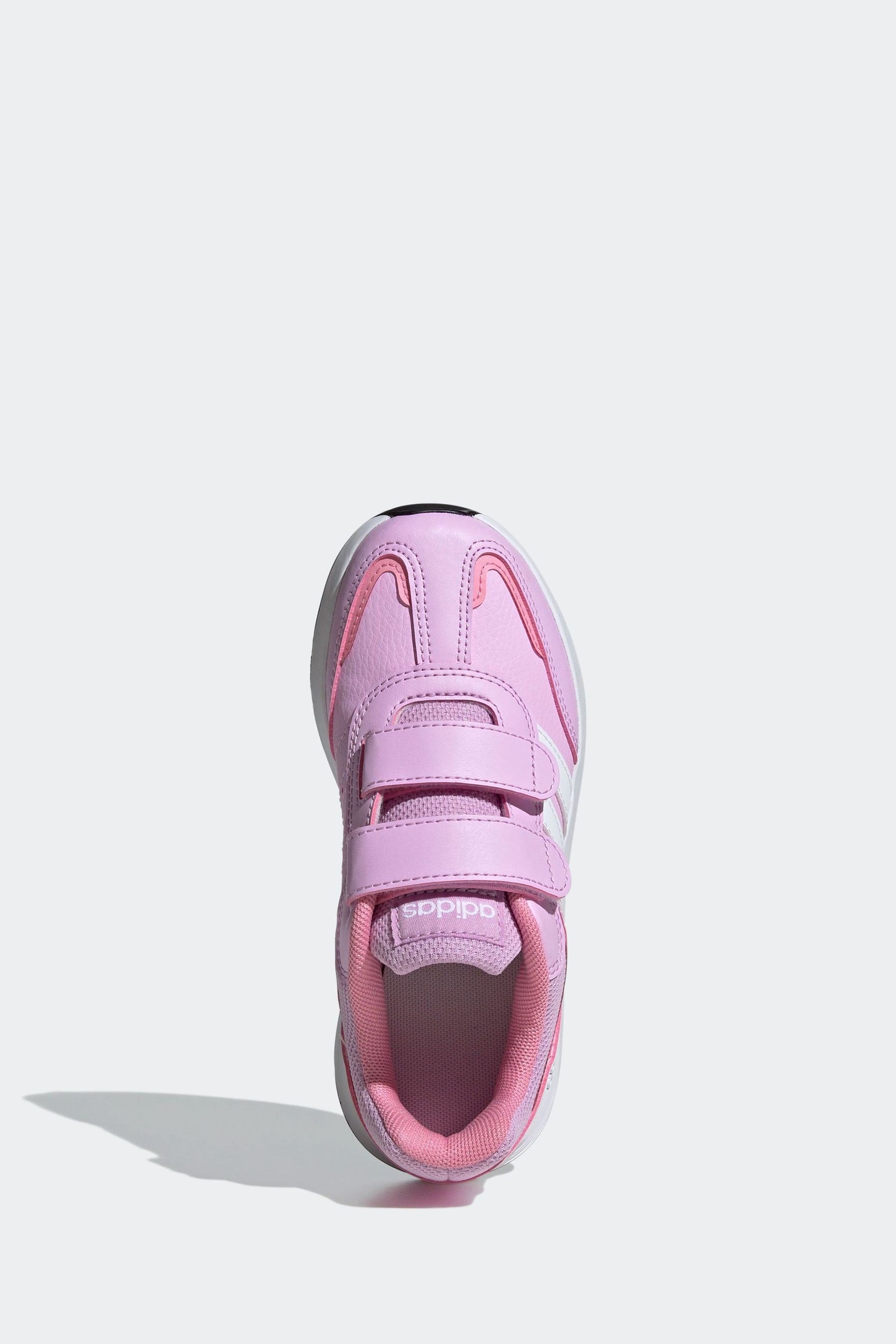 adidas White/Pink Kids Tensaur Switch Shoes