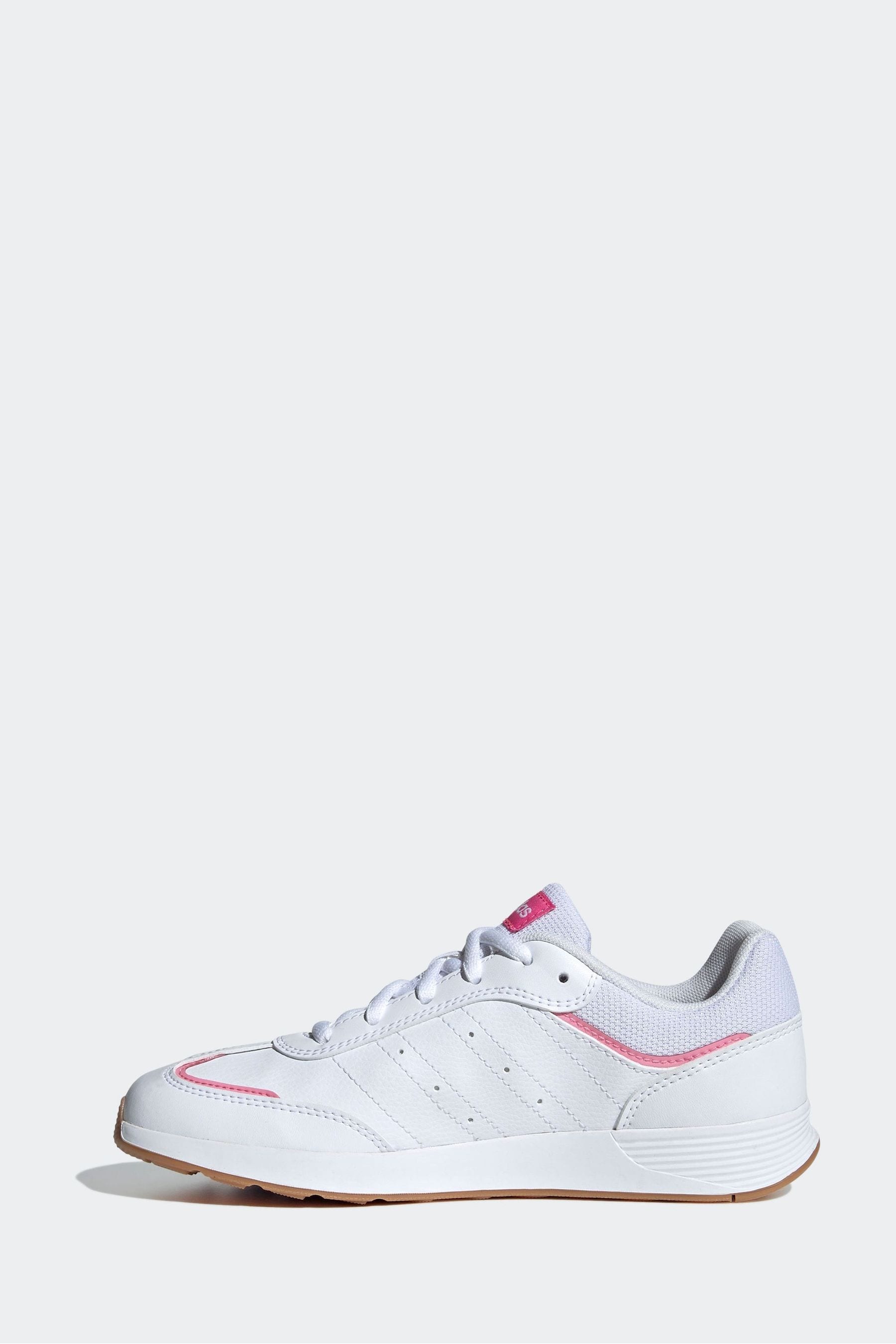 adidas Pink/White Kids Tensaur Switch Trainers