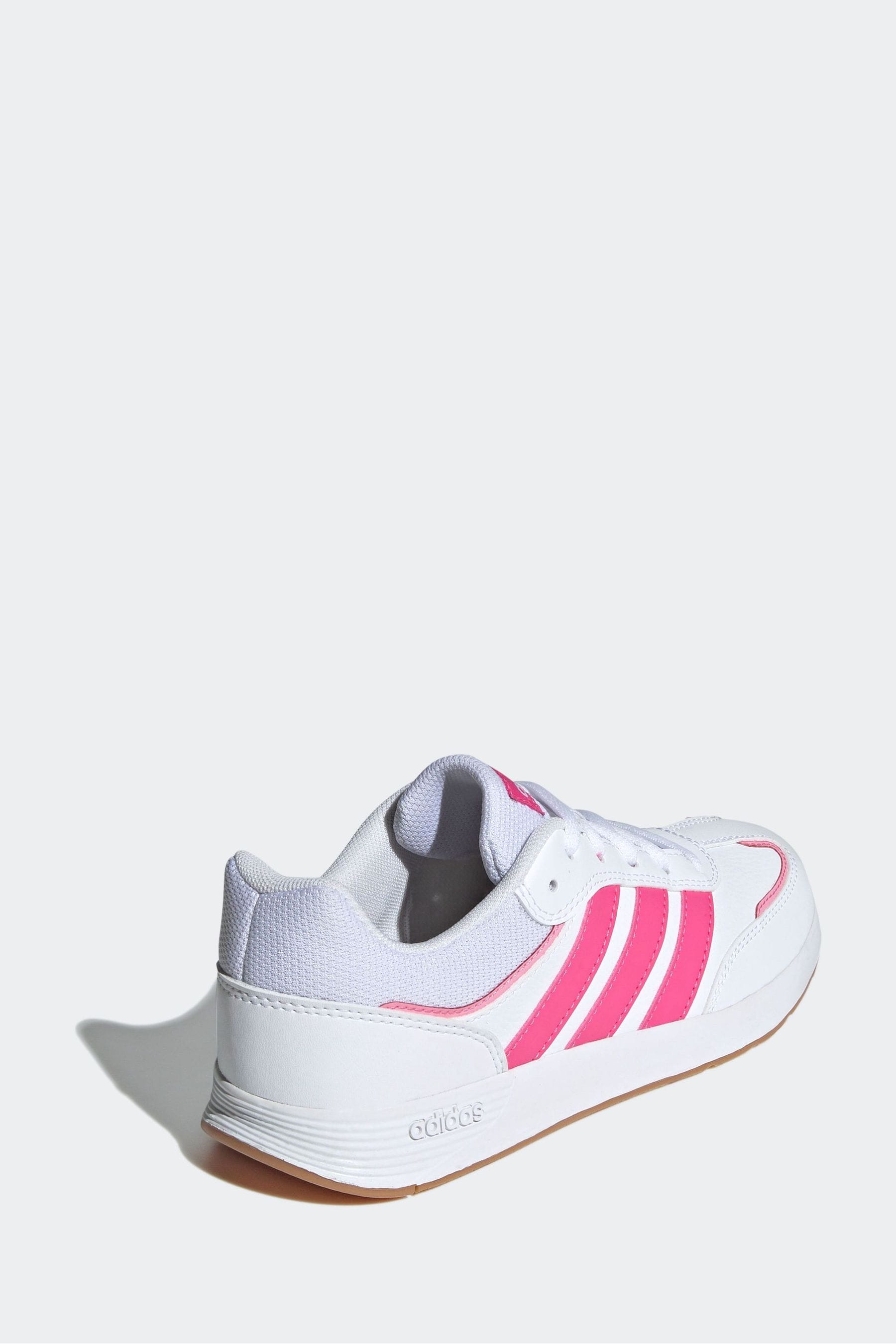 adidas Pink/White Kids Tensaur Switch Trainers