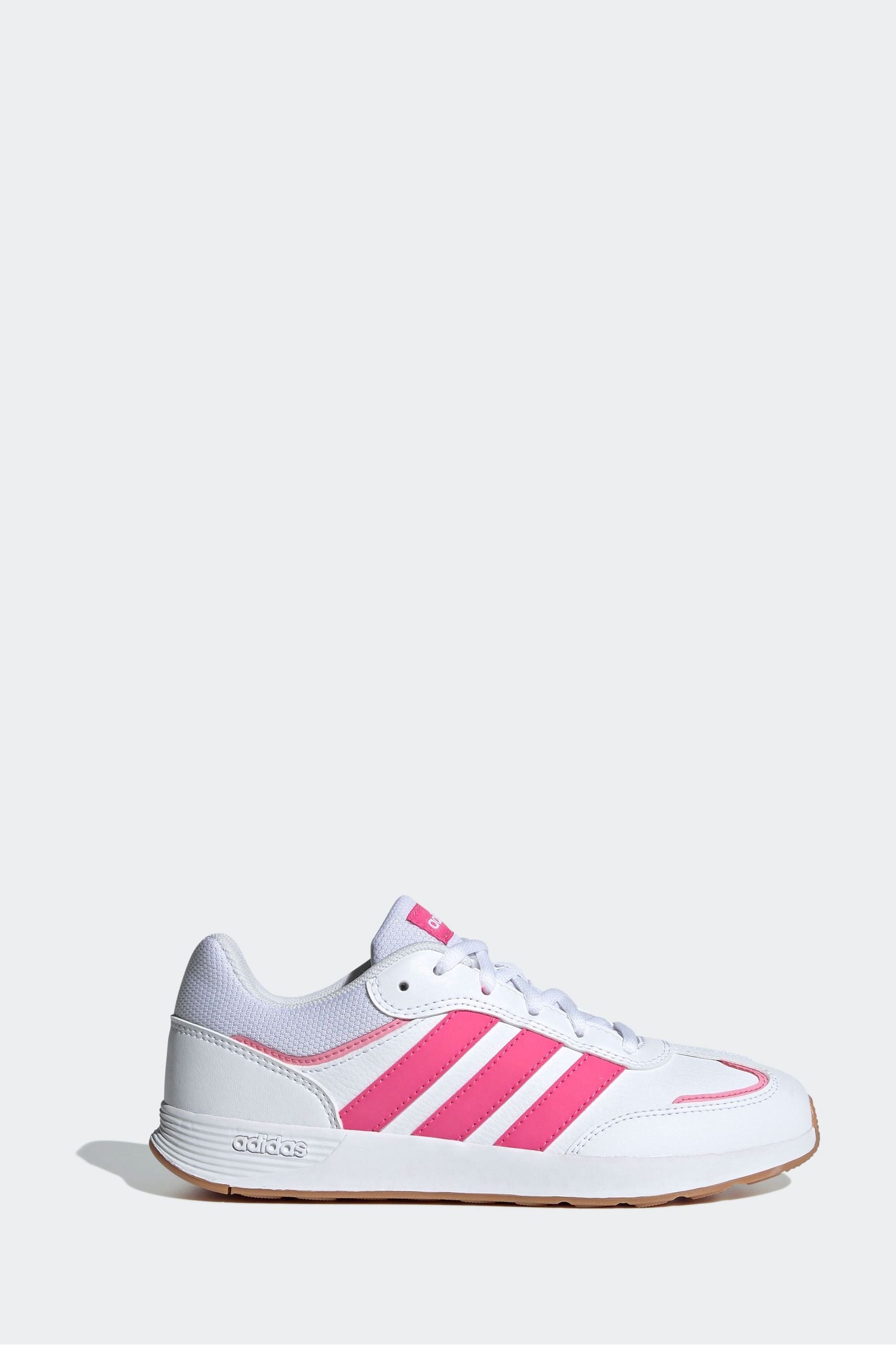 adidas Pink/White Kids Tensaur Switch Trainers