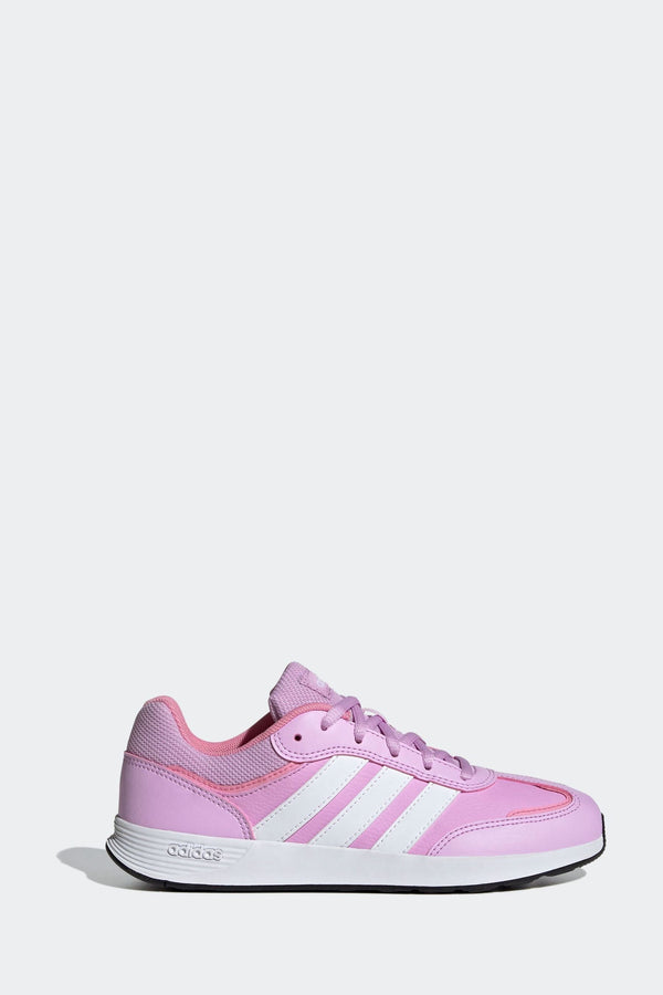 adidas White/Pink Kids Tensaur Switch Trainers