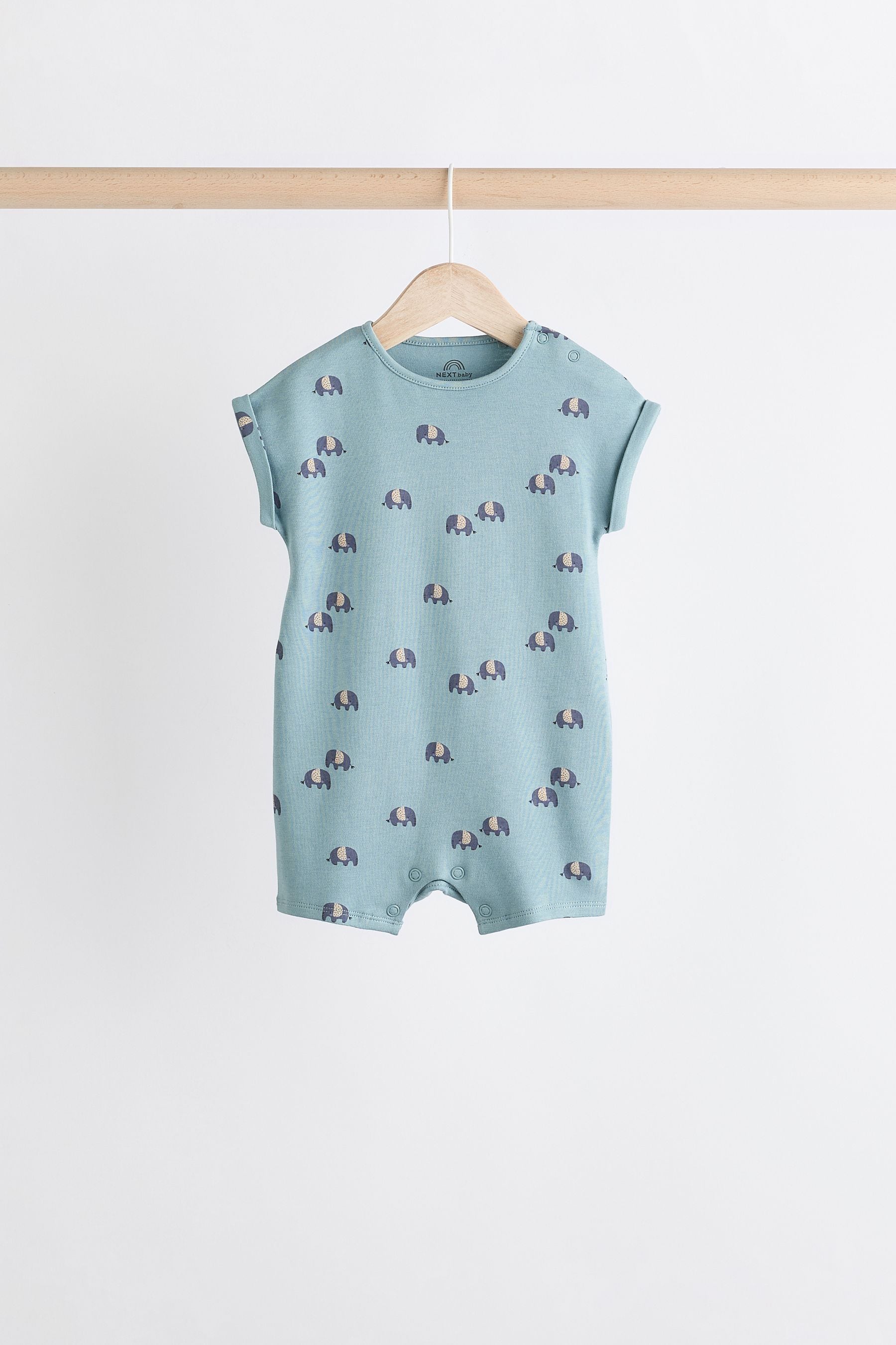 Blue Character Baby Jersey Rompers 4 Pack