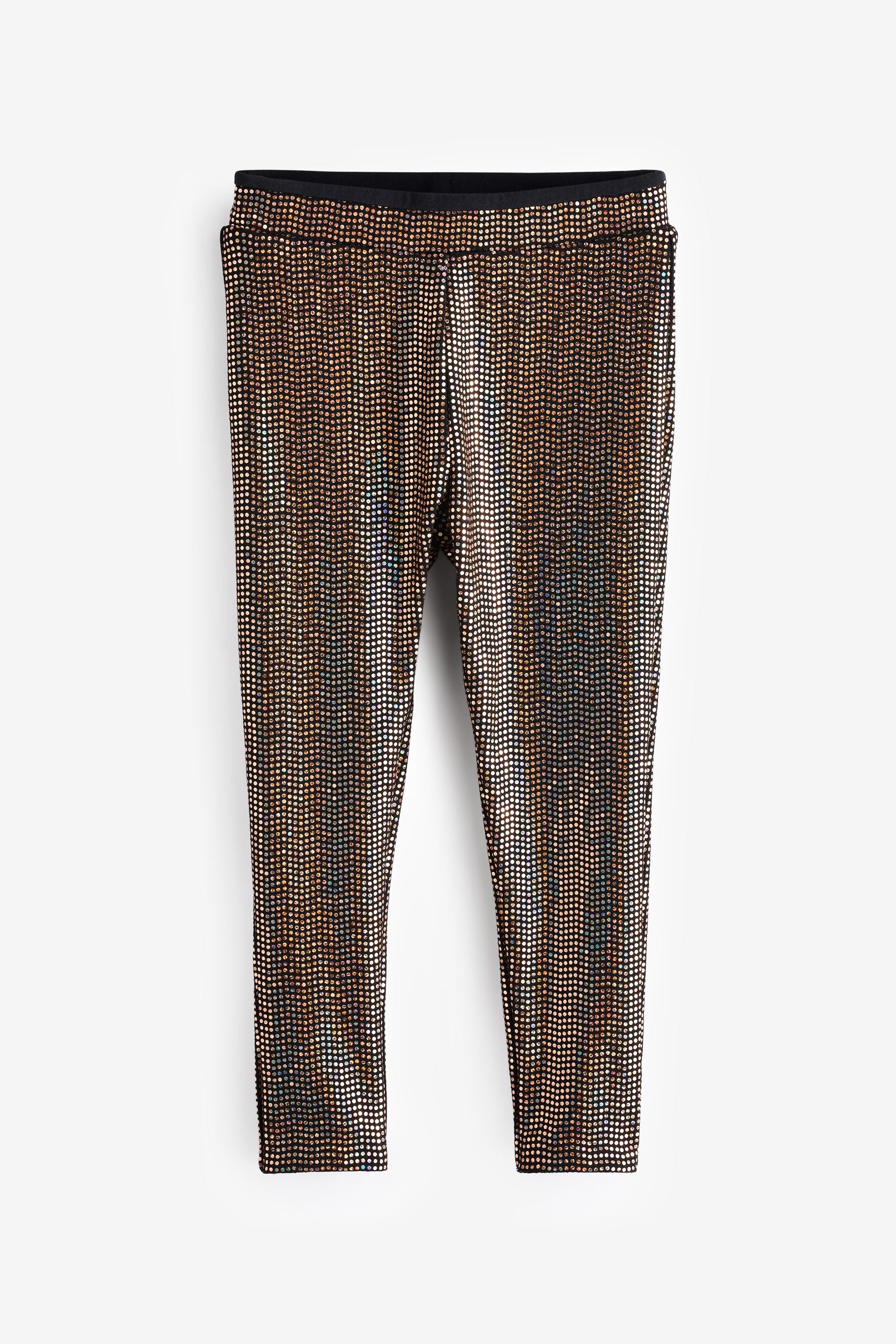 Copper Gold Sequin Leggings (3-16yrs)