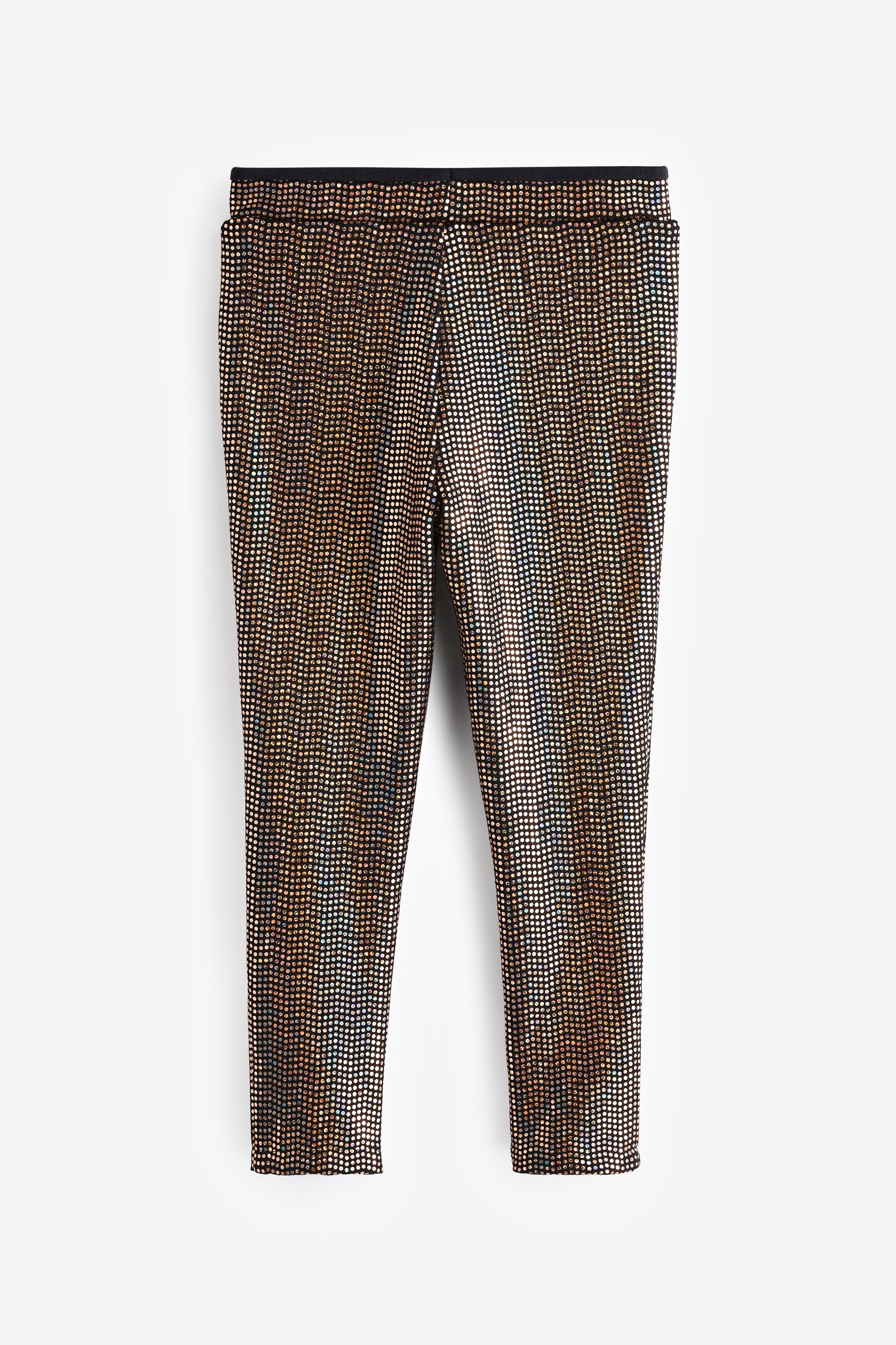 Copper Gold Sequin Leggings (3-16yrs)