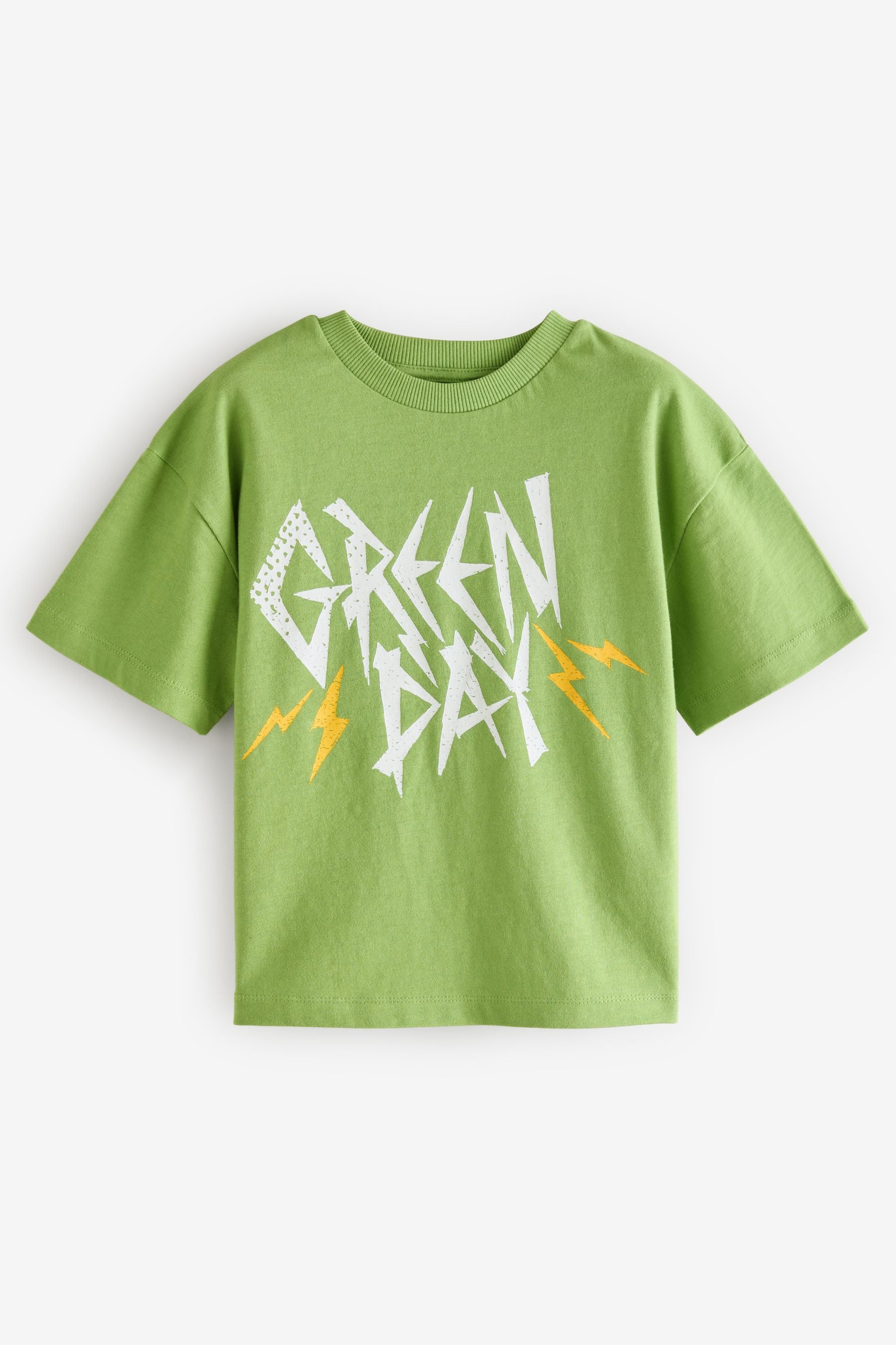 Green 100% Cotton Licensed Music T-Shirt (3-16yrs)