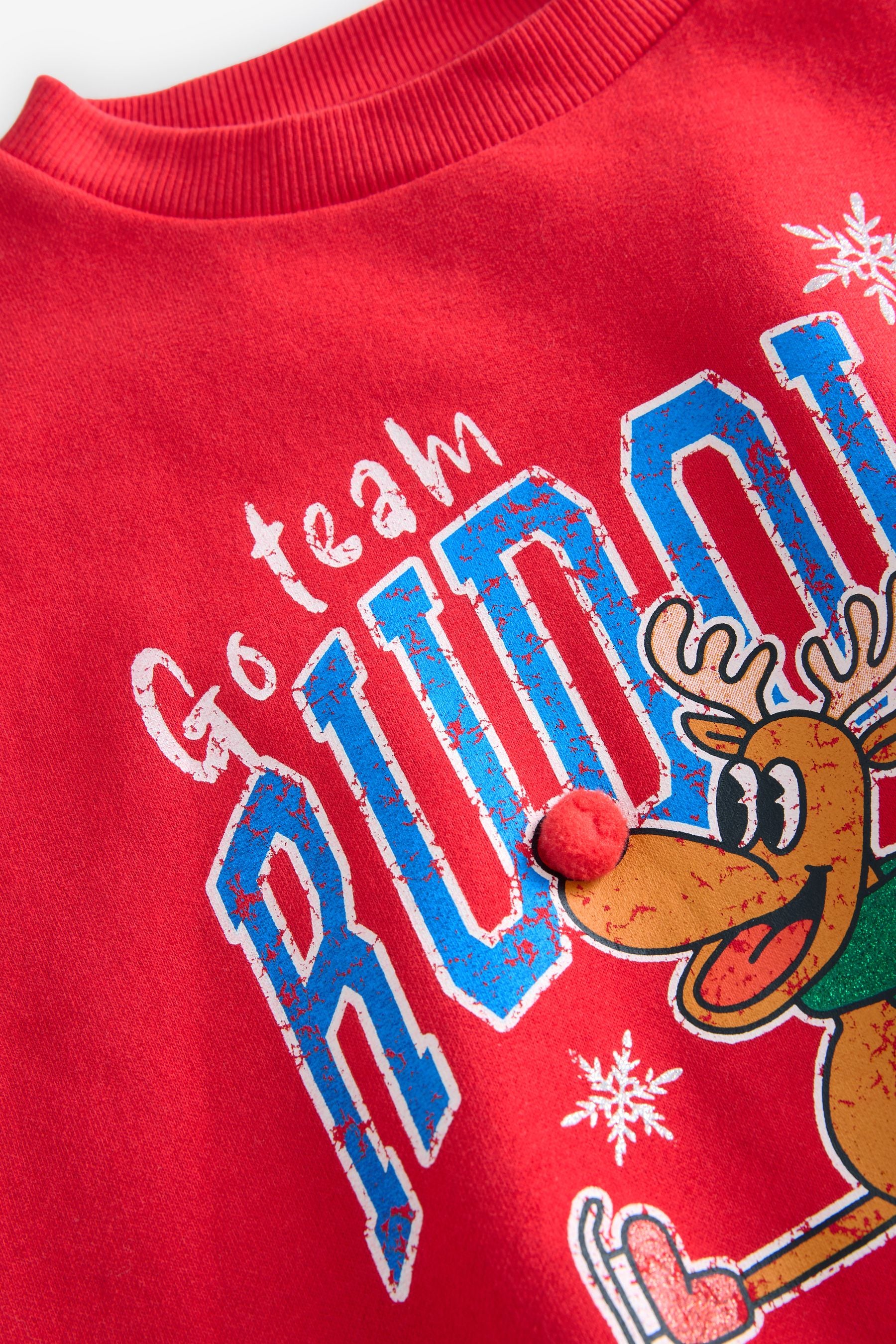 Red Rudolph Christmas Sweatshirt (3-16yrs)