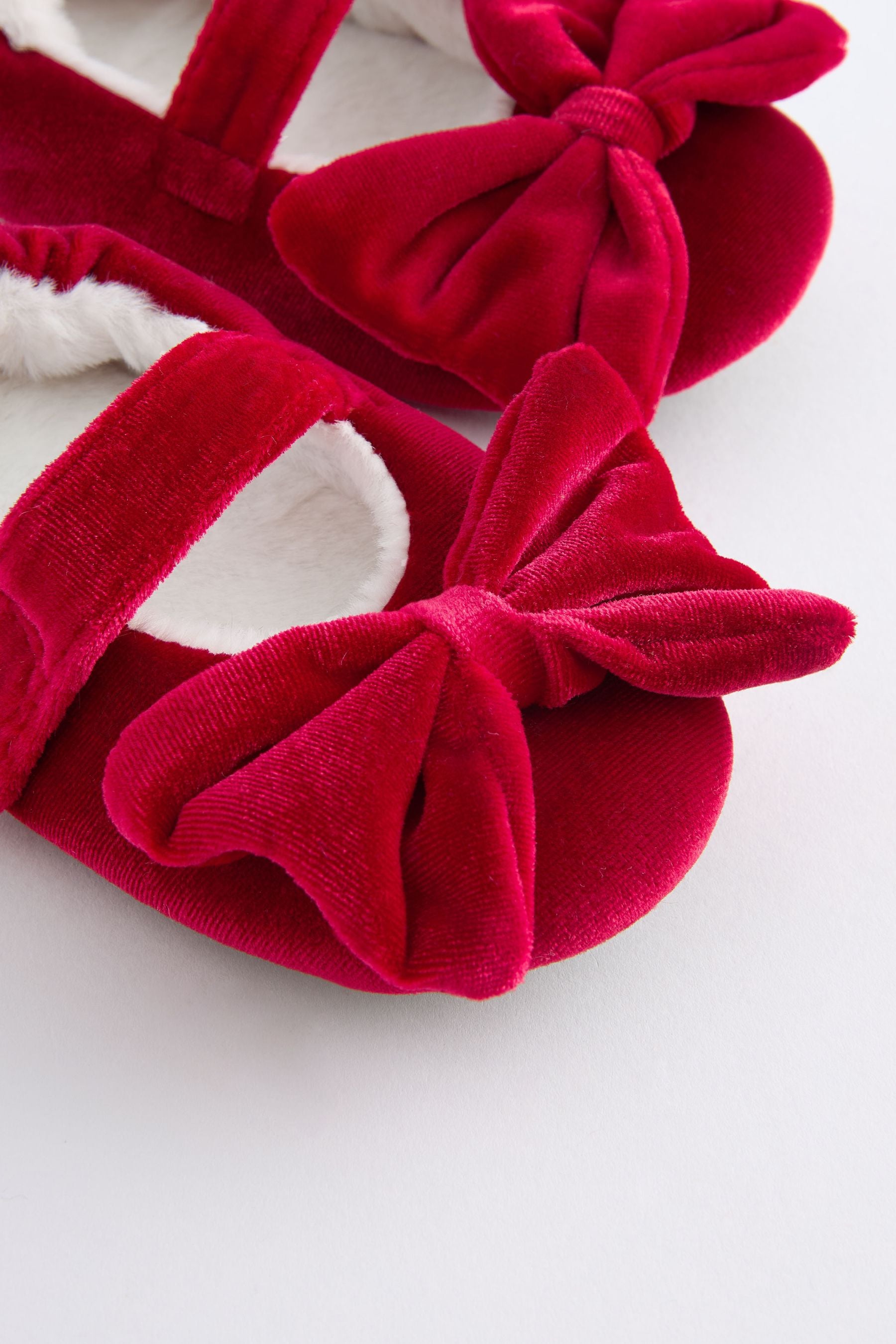 Red Bow Ballet Slippers