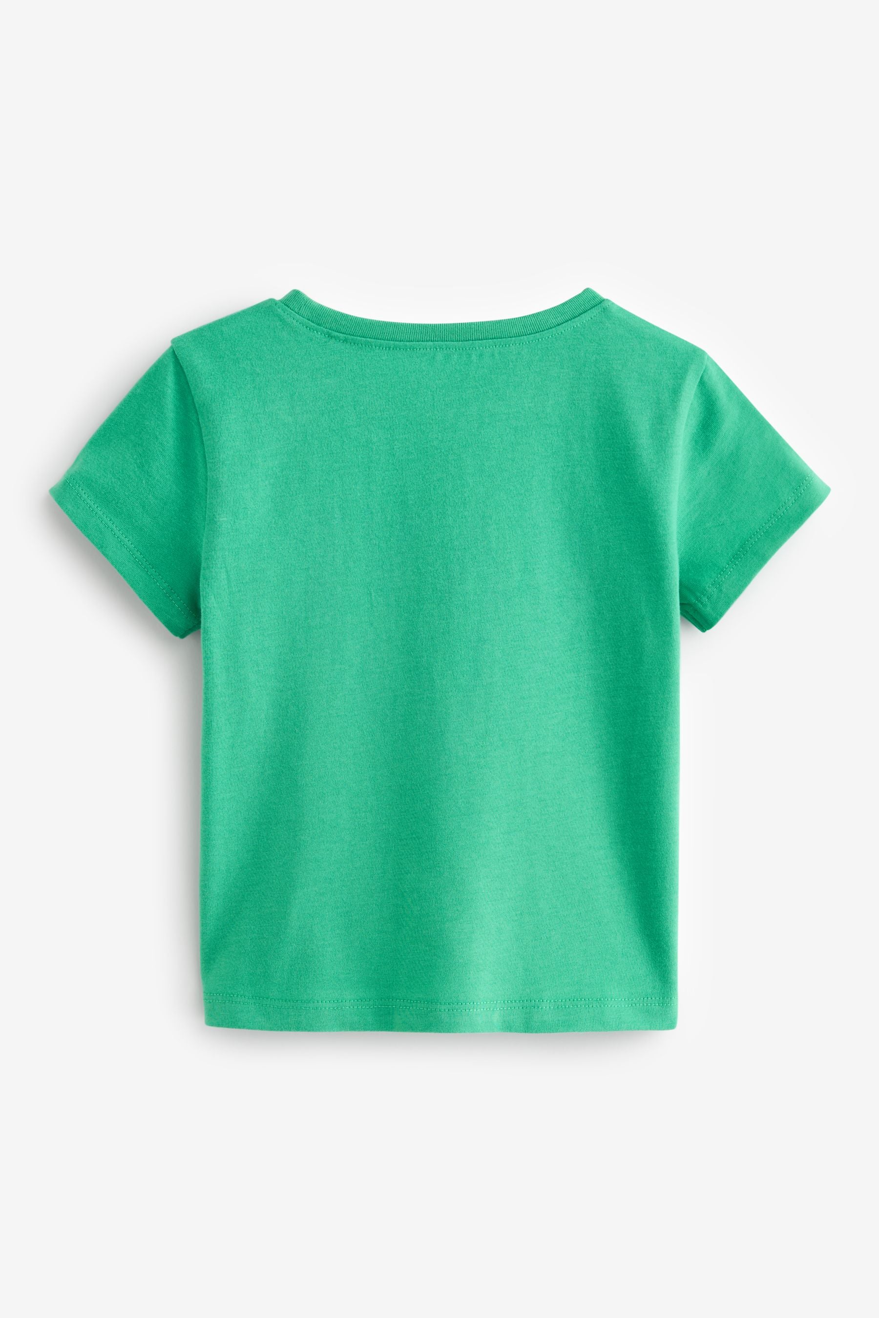 Green Have Fun Slogan Short Sleeve Sequin T-Shirt (9mths-7yrs)