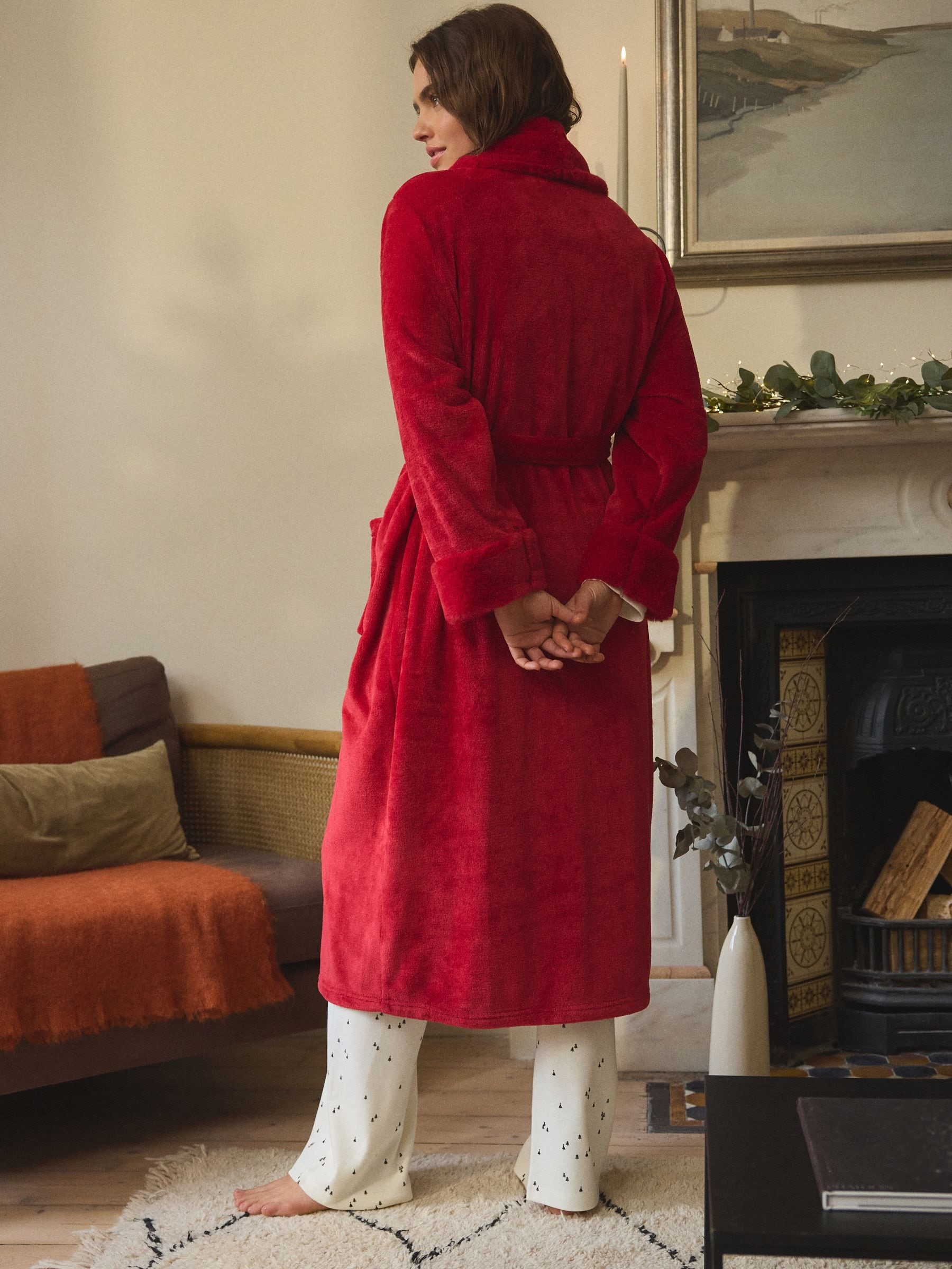 Red Supersoft Dressing Gown