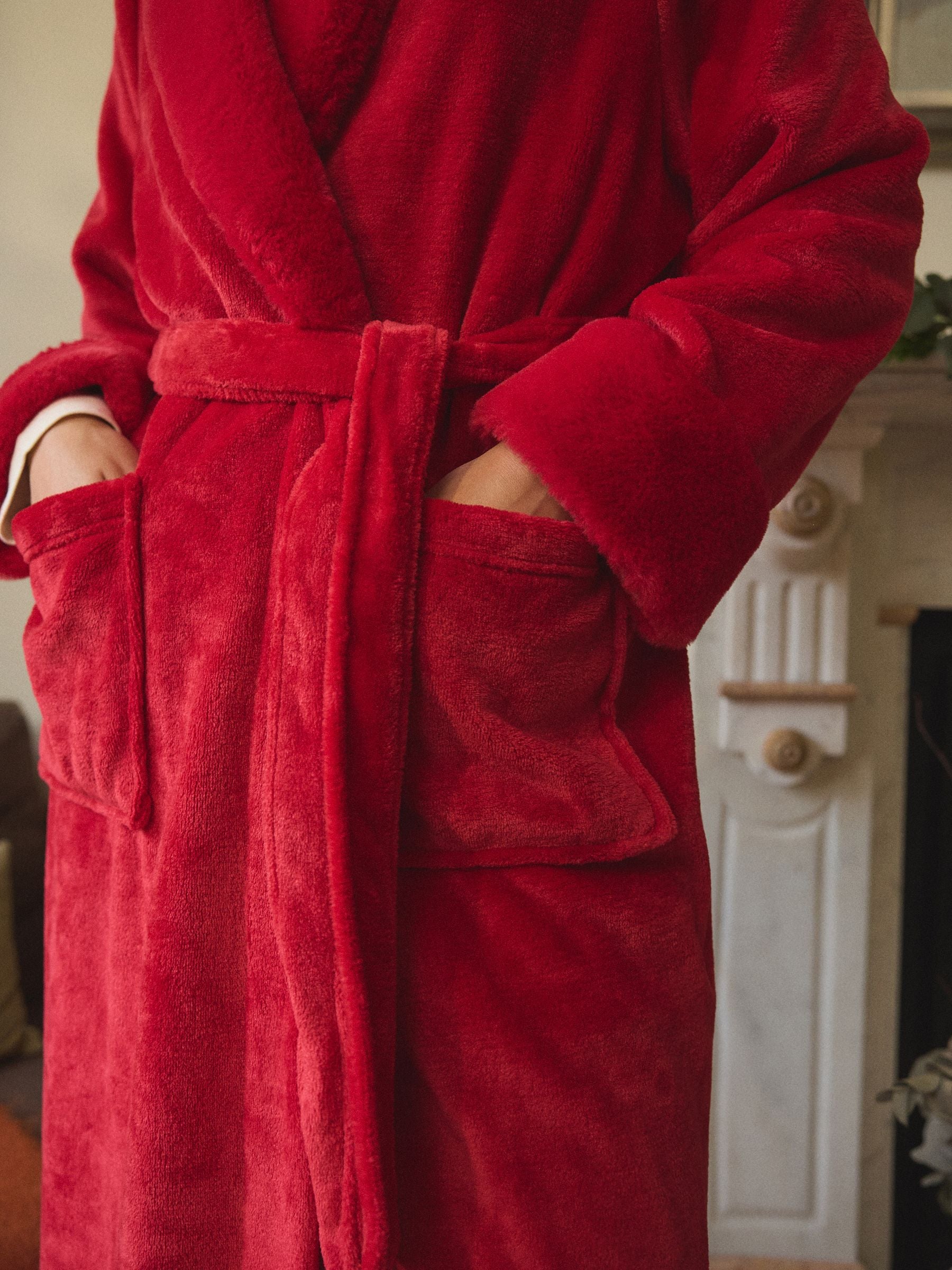 Red Supersoft Dressing Gown