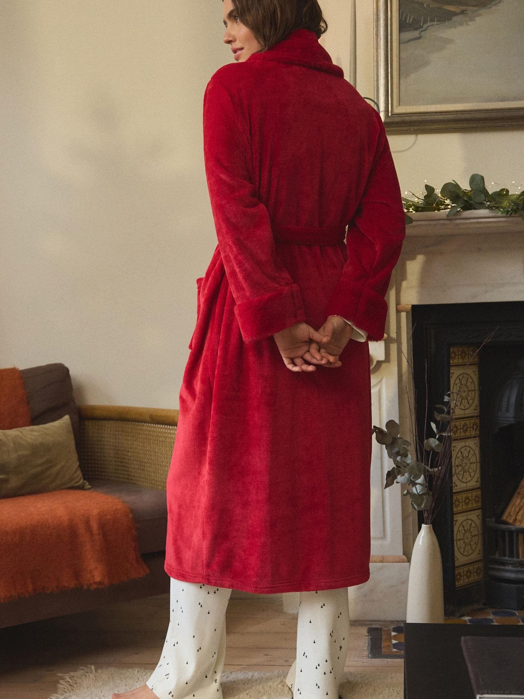 Red Supersoft Dressing Gown