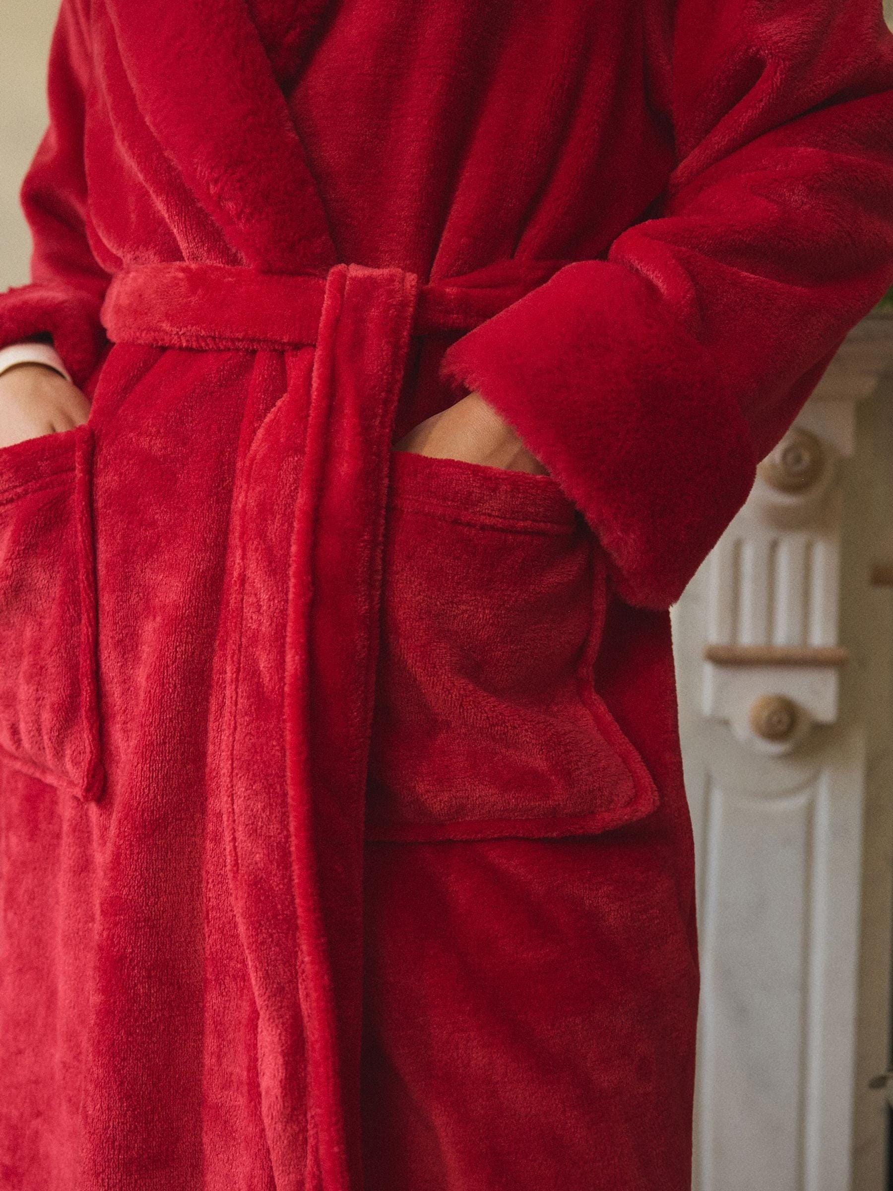 Red Supersoft Dressing Gown