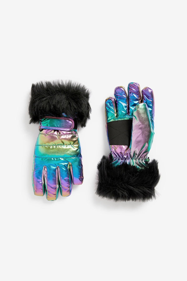 Metallic Ski Gloves (3-16yrs)