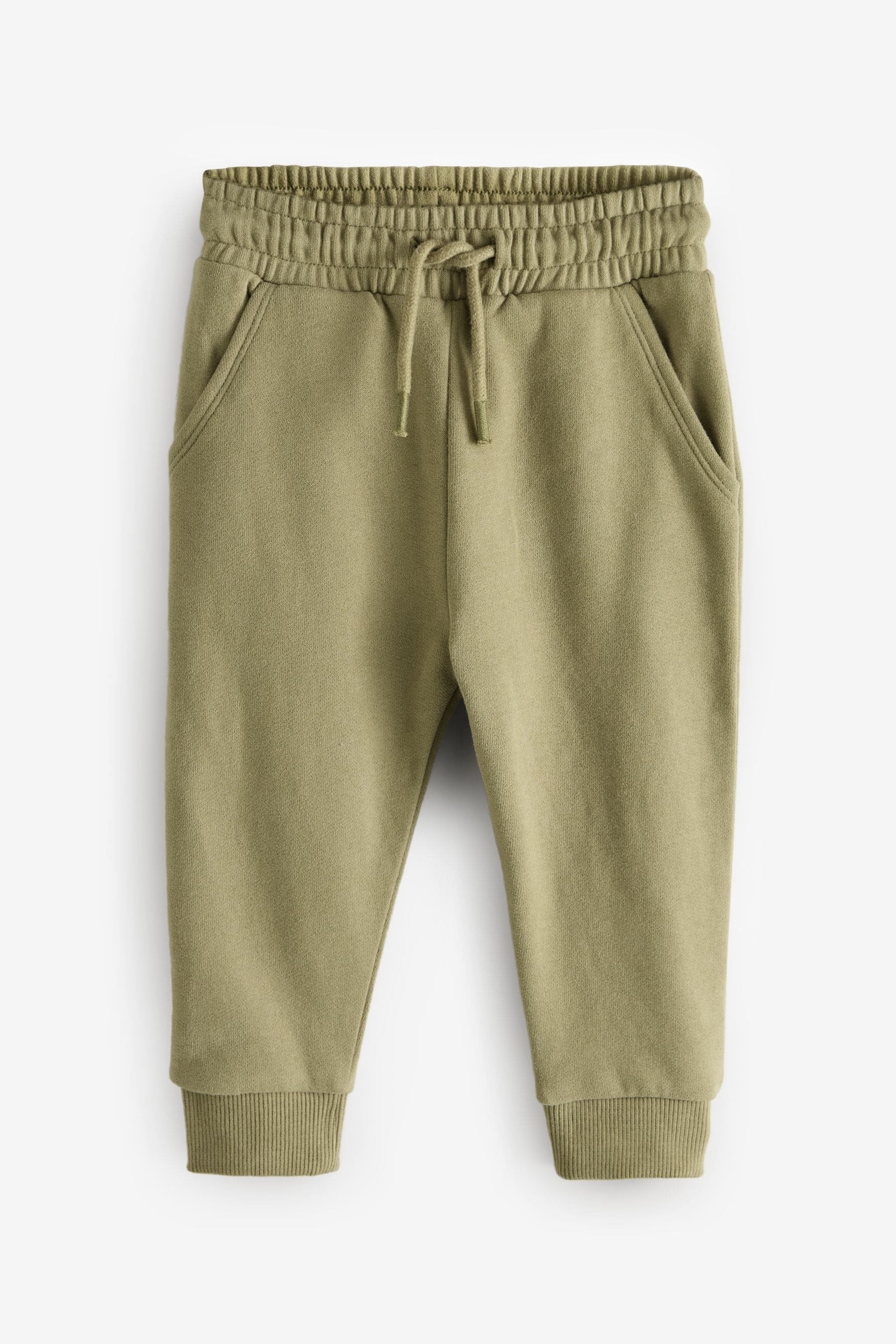 Rust Brown/Khaki/Sage Soft Touch Joggers 3 Pack (3mths-7yrs)