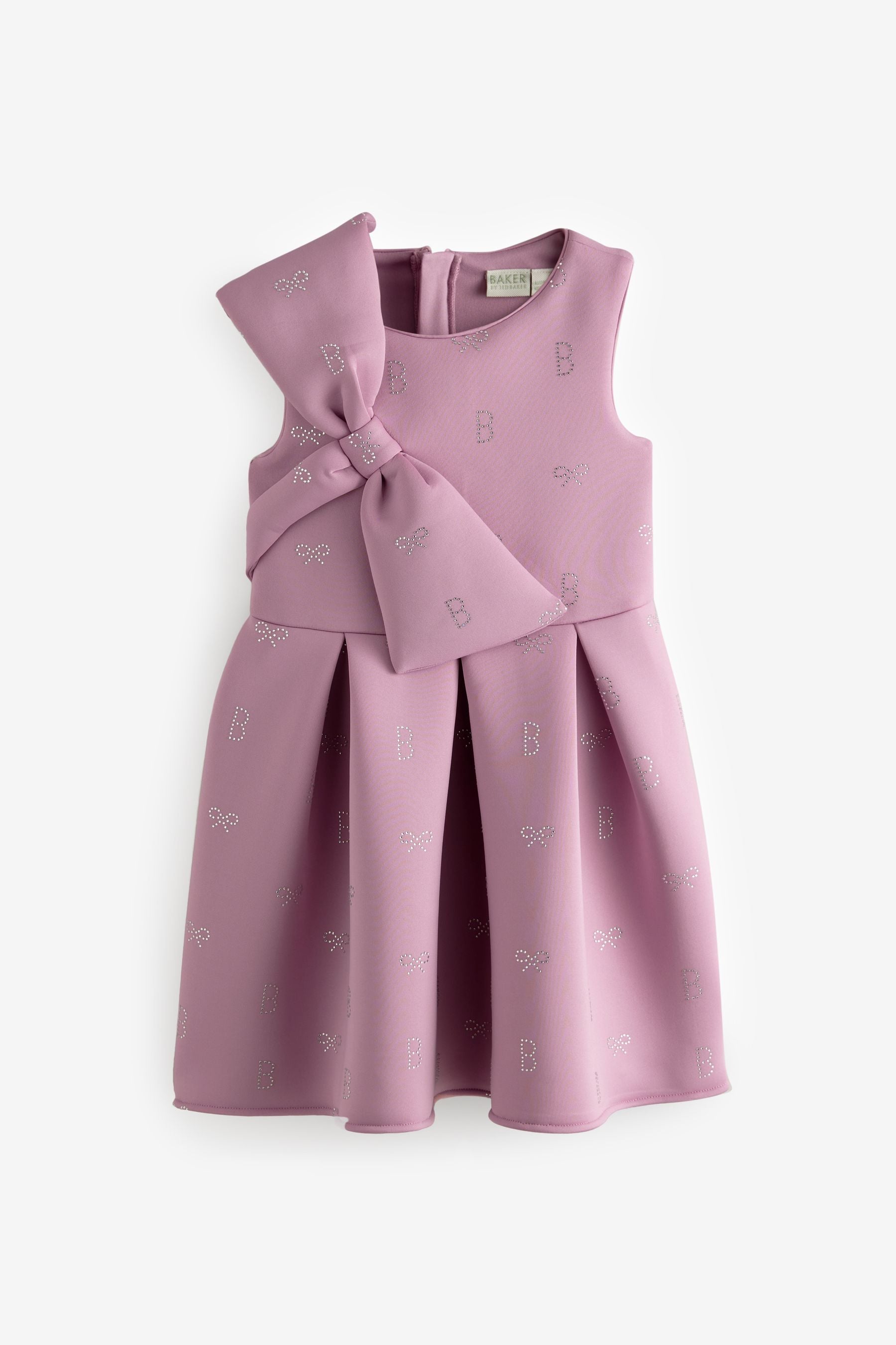 Baker by Ted Baker Pink Bow Hotfix Scuba Dress