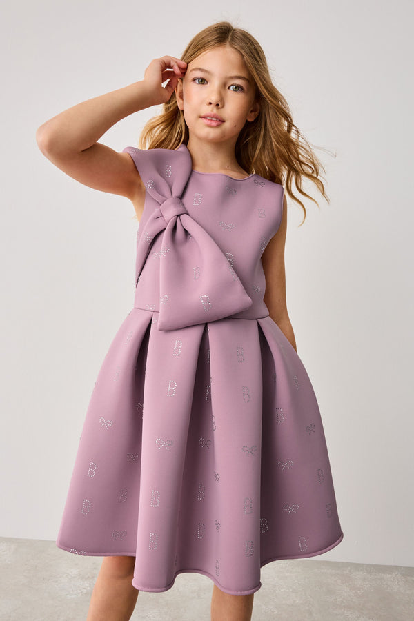 Baker by Ted Baker Pink Bow Hotfix Scuba Dress