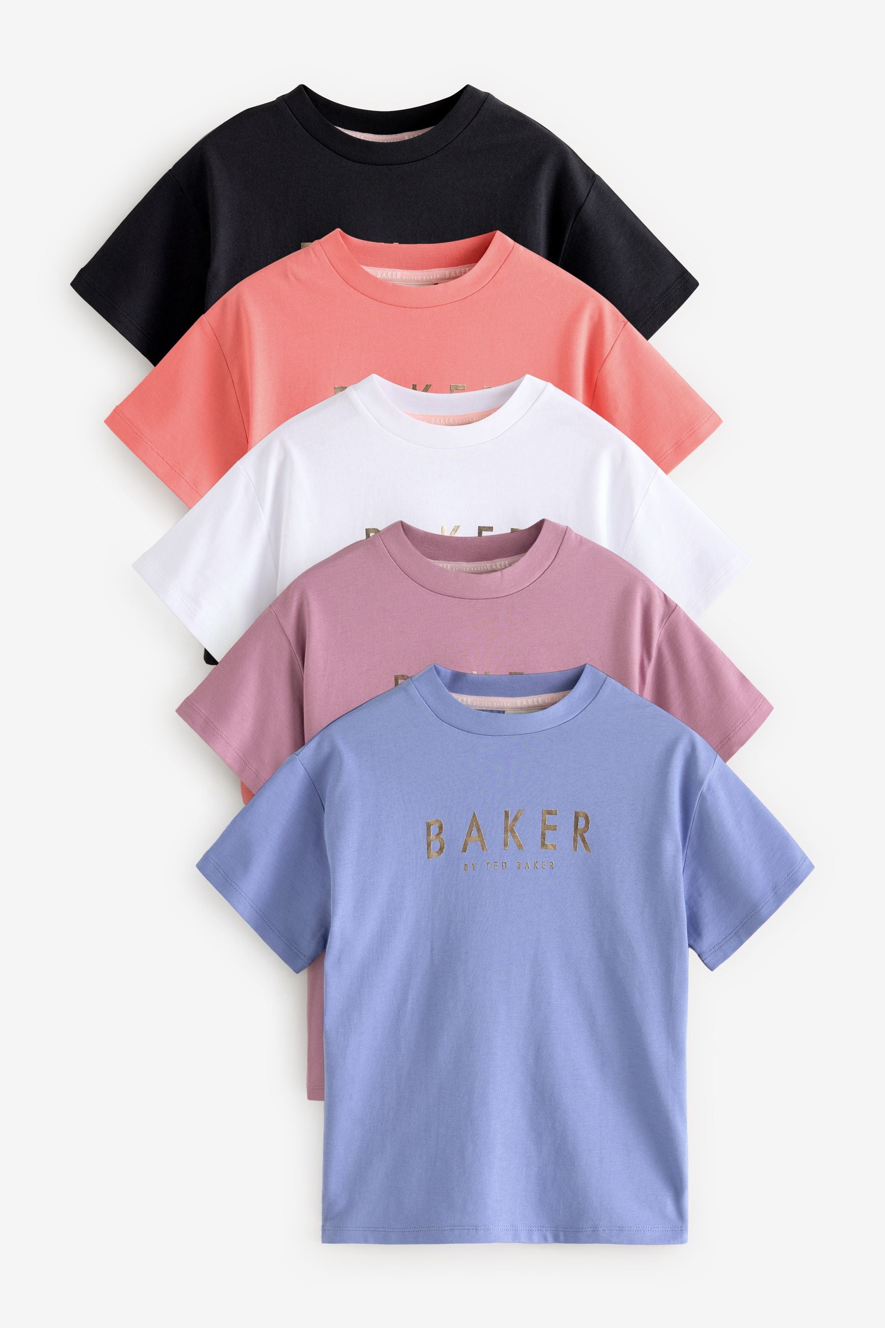 Baker by Ted Baker Multi 100% Cotton T-Shirts 5 Pack