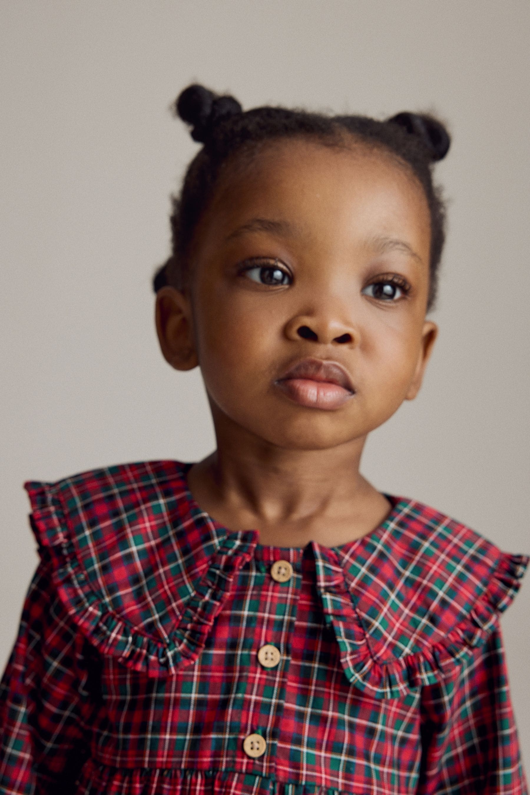 Red Tartan Long Sleeve Peter Pan Collar Dress (3mths-8yrs)