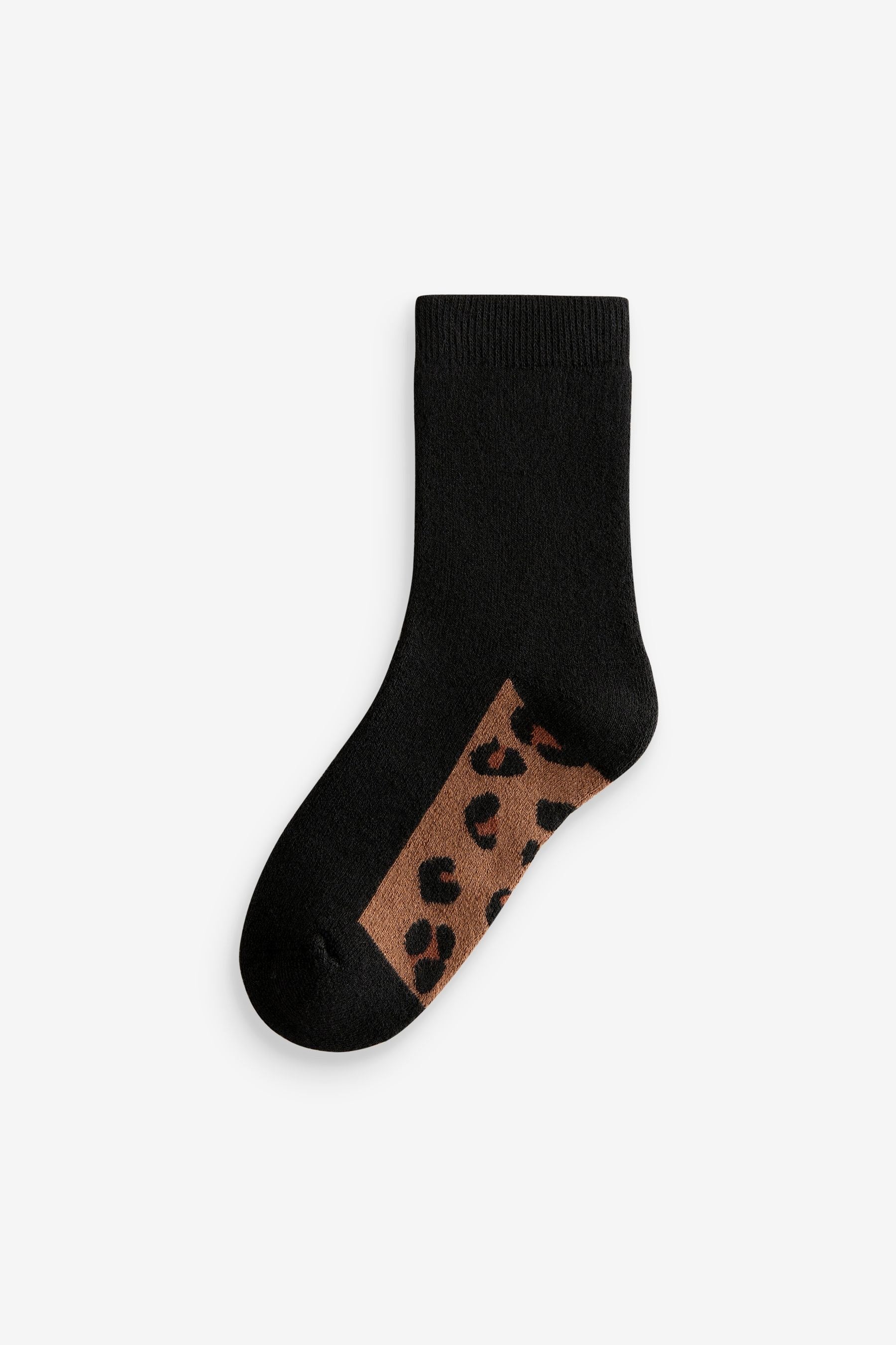 Leopard Print Thermal Boot Socks 2 Pack