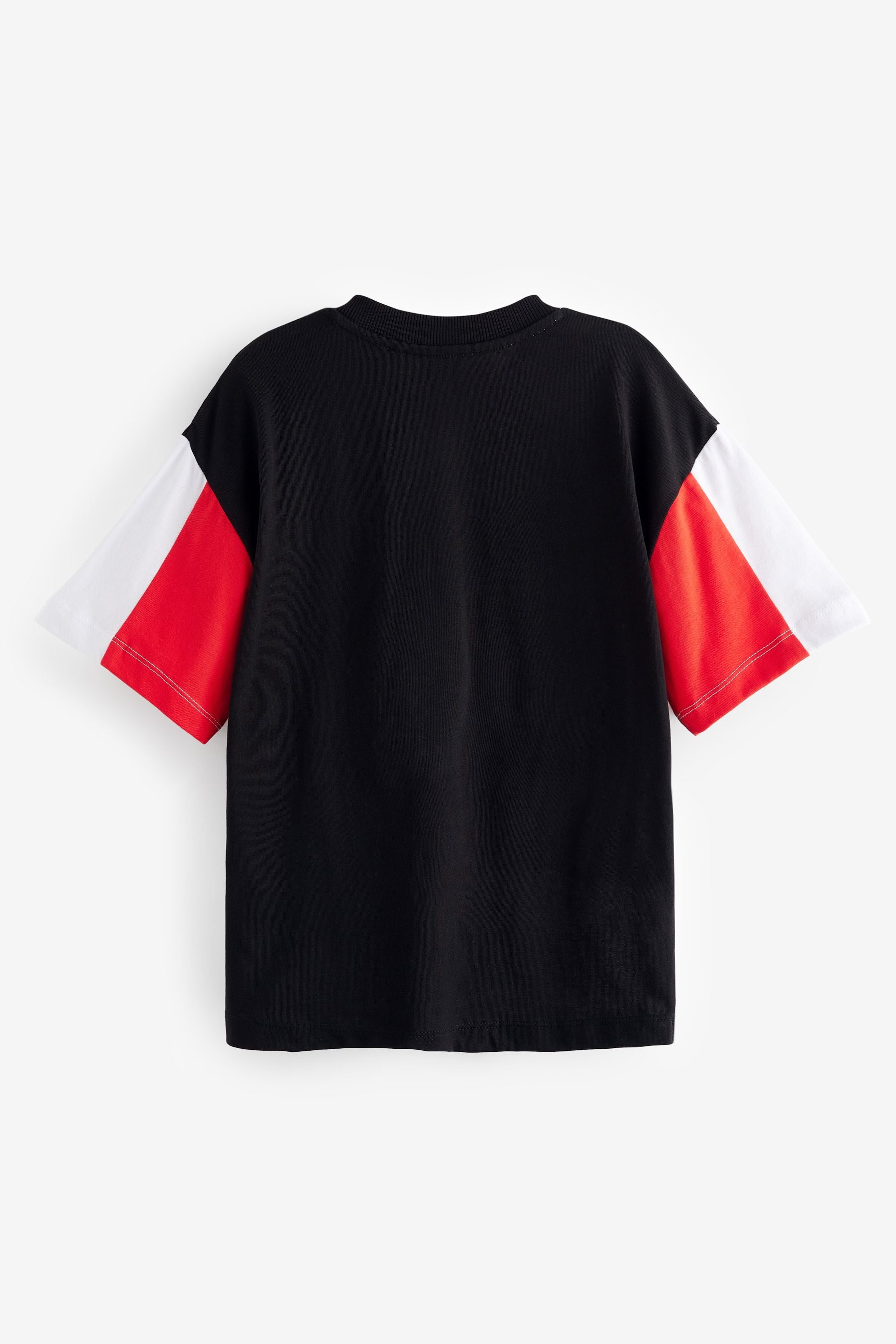 Black/Red NBA Licensed 100% Cotton T-Shirt (3-16yrs)