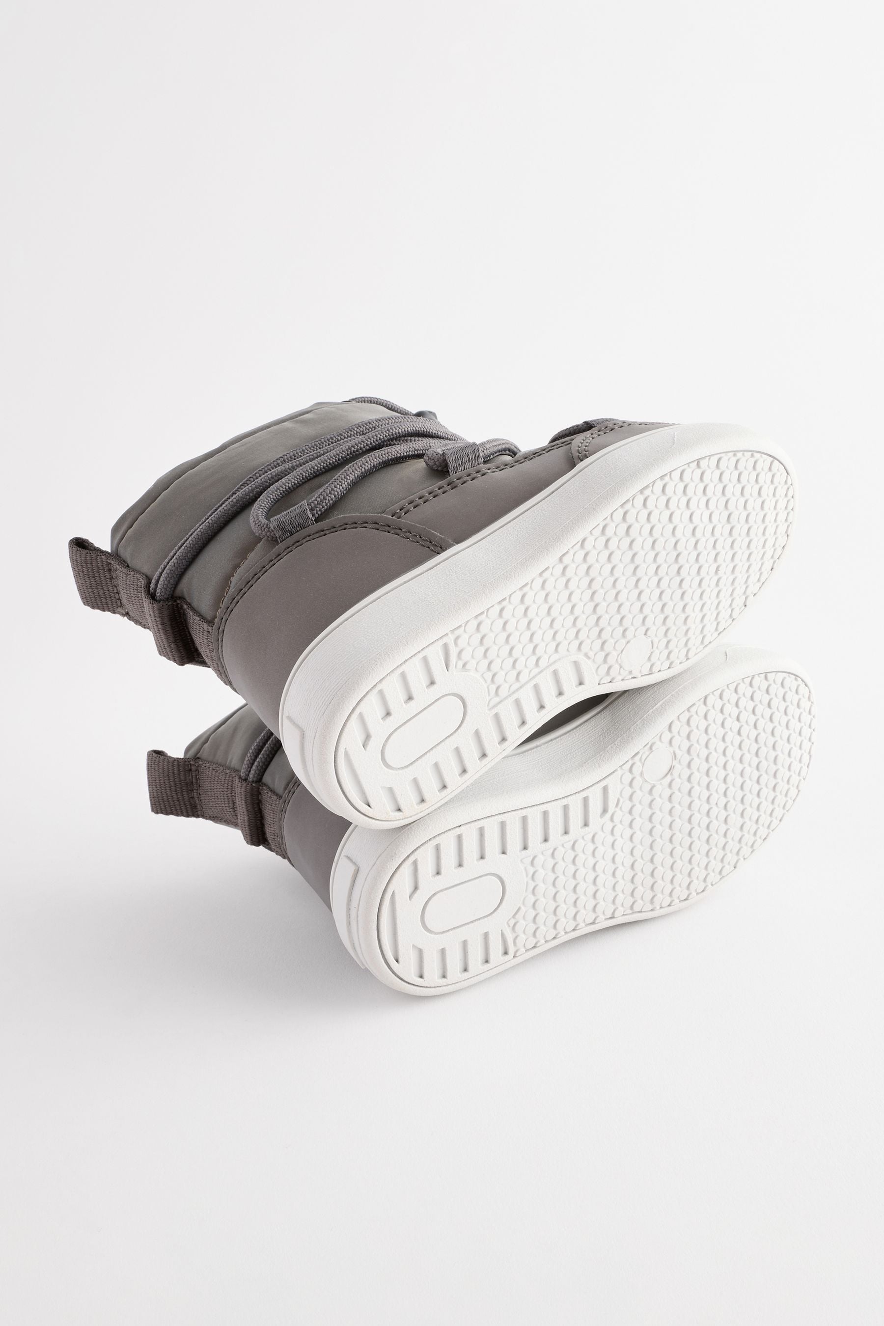 Grey Thermal Thinsulate™ Lined Quilted Water Resistant Boots