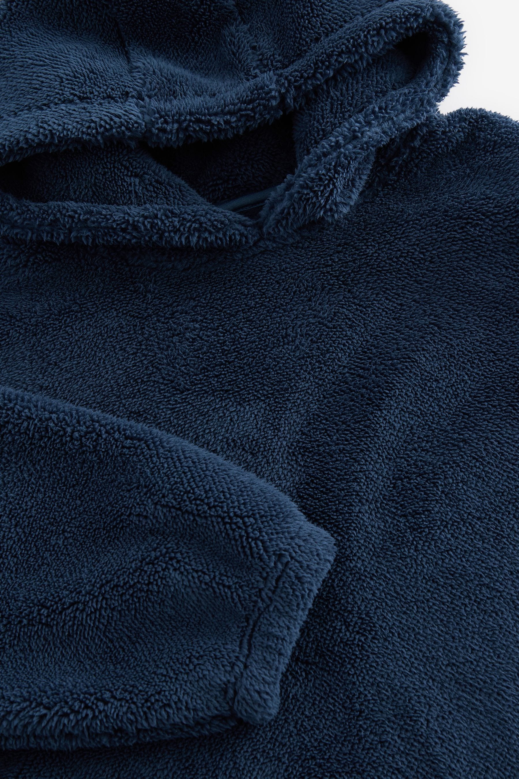 Navy Blue Fleece Hooded Blanket (3-16yrs)